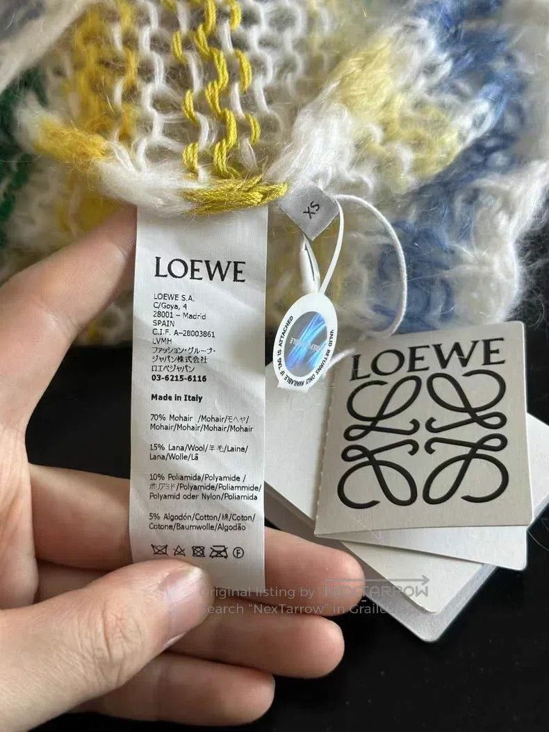 Loewe Loewe Rainbow Striped Mohair Sweater Size XS / US 0-2 / IT 36-38 - 4 Thumbnail