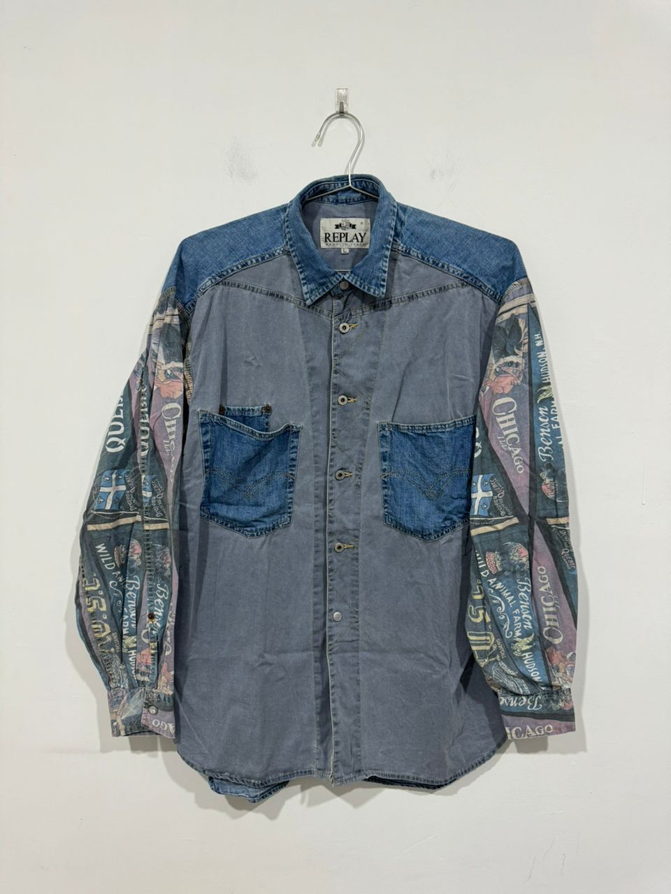 Replay × Vintage Vintage Replay Denim Shirt Size US XL / EU 56 / 4 - 1 Thumbnail