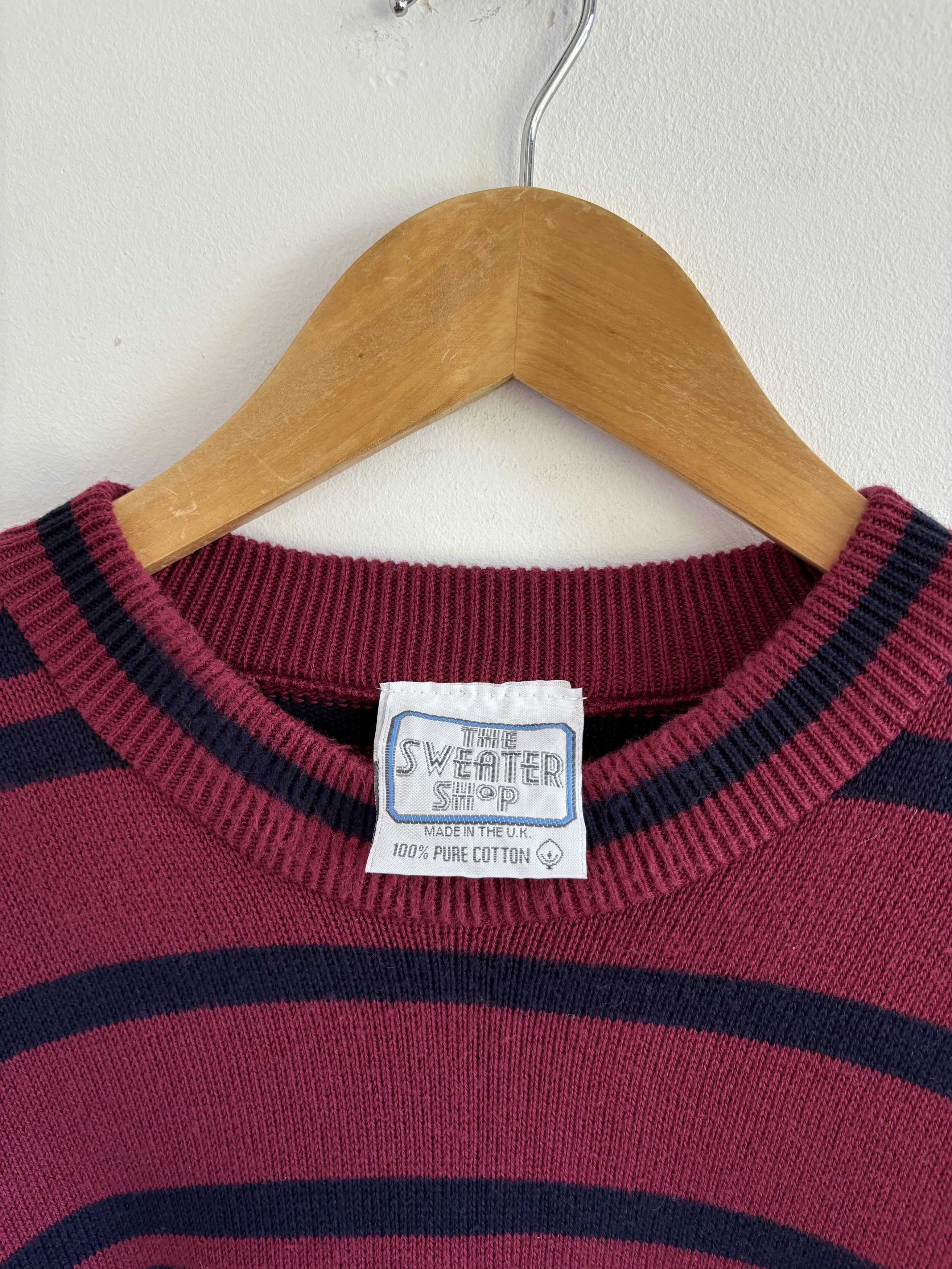 Japanese Brand Vintage The Sweater Shop Stripped Sweater Size US XL / EU 56 / 4 - 6 Thumbnail