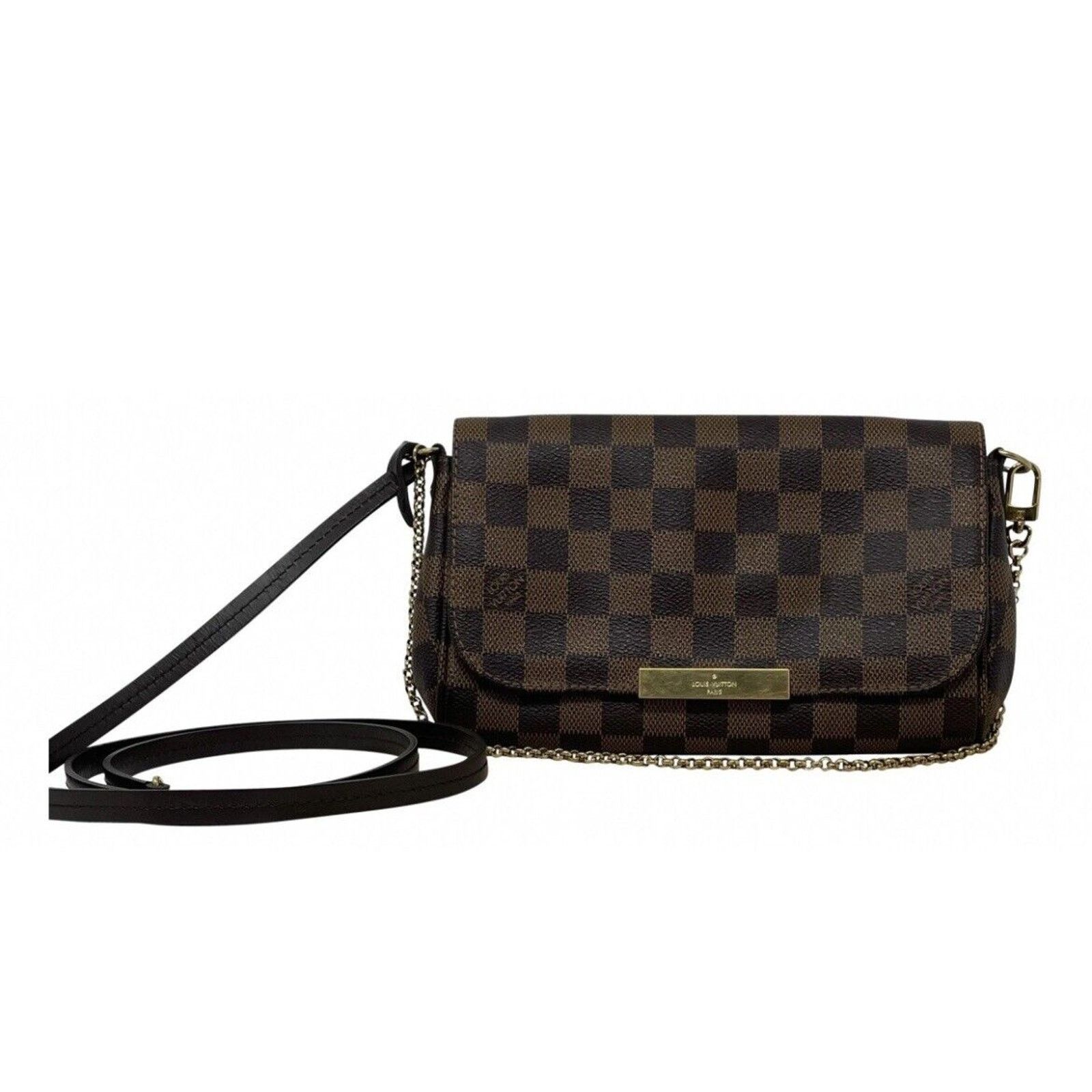 Louis Vuitton LOUIS VUITTON Favorite PM Damier Ebene Crossbody DISCONTINUE Size ONE SIZE - 14 Thumbnail
