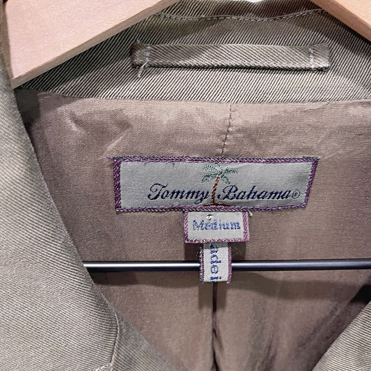 Tommy Bahama Tommy Bahama Silk Notch Collar Jacket Green Button Down M Size US M / EU 48-50 / 2 - 6 Thumbnail