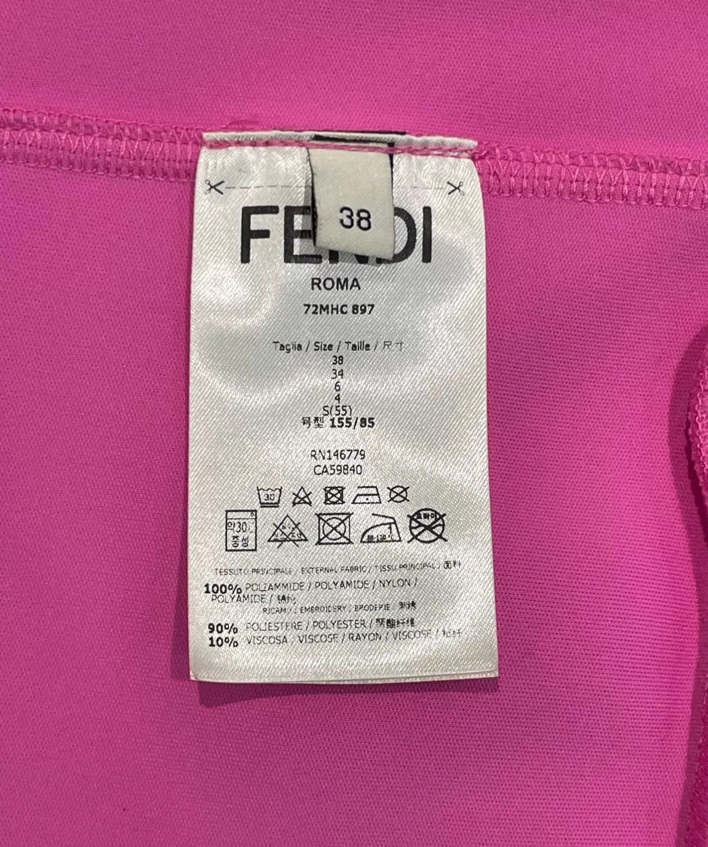 Fendi Fendi women's pink-purple hooded jacket Size XS / US 0-2 / IT 36-38 - 6 Thumbnail