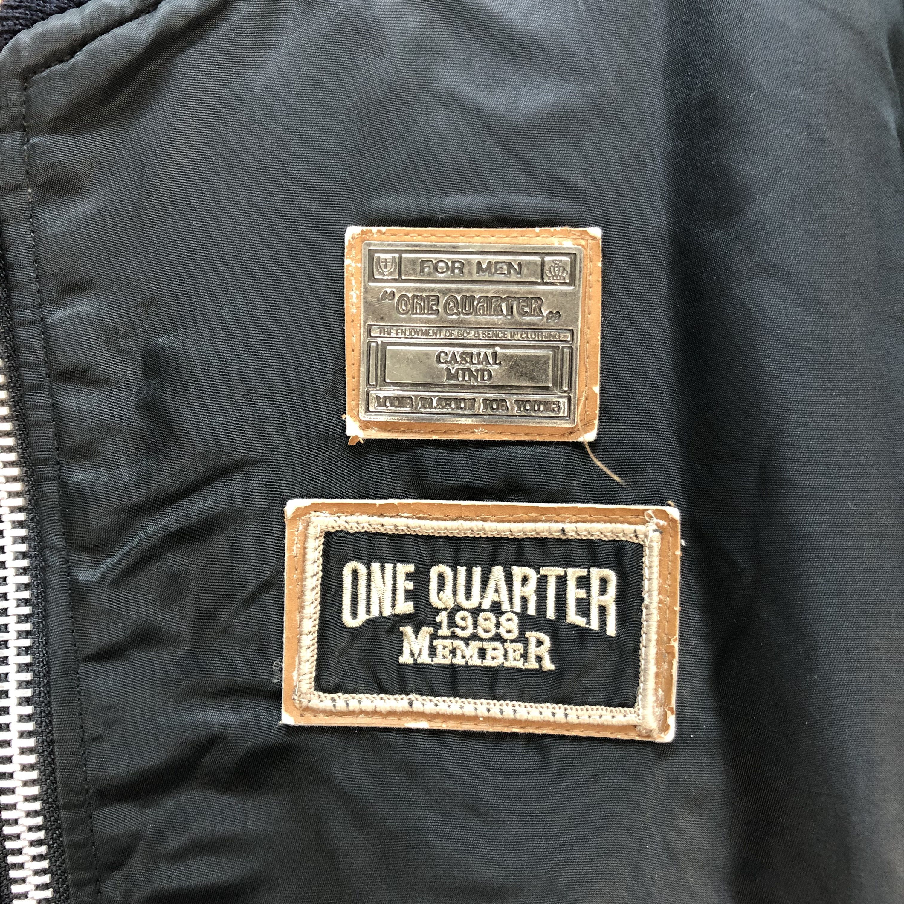 Japanese Brand ONE QUARTER FOR MEN BOMBER JACKET #7334-130 Size US M / EU 48-50 / 2 - 3 Thumbnail