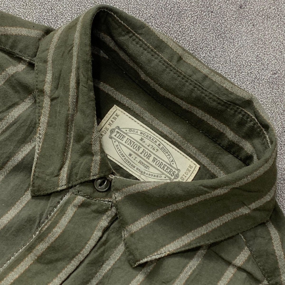 Hysteric Glamour Vtg G.O.A Hidden Button Striped Shirt Size US L / EU 52-54 / 3 - 6 Thumbnail