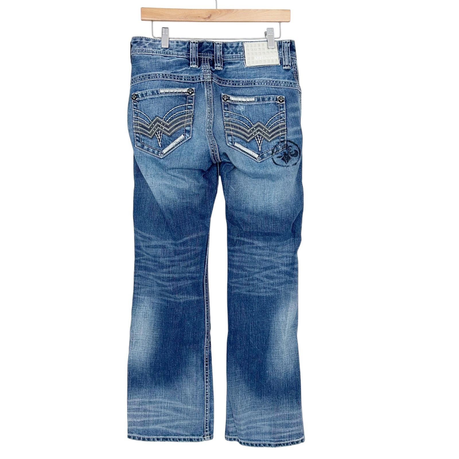 Affliction Affliction Cooper Distressed Jeans Sz 30x31 Size US 30 / EU 46 - 8 Thumbnail