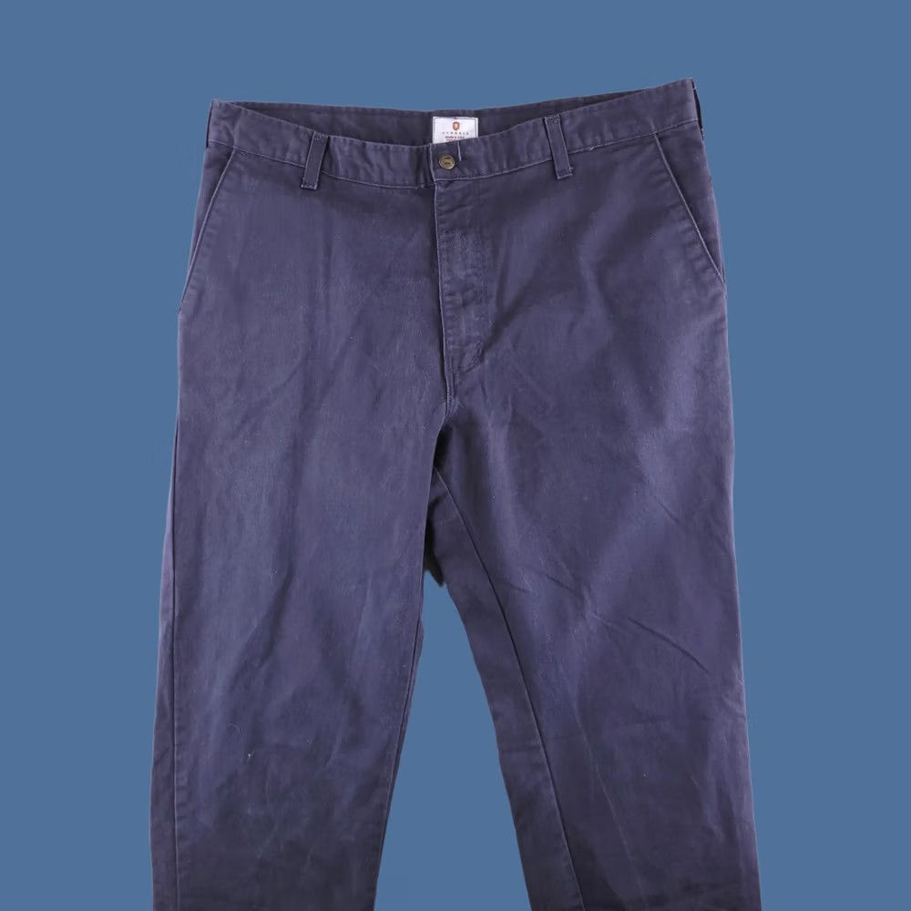 Vintage Tyndale Pants Mens 40x31 Flame-Resistant Workwear Blue Chino Relaxed Straight Mens Size US 40 / EU 56 - 1 Thumbnail