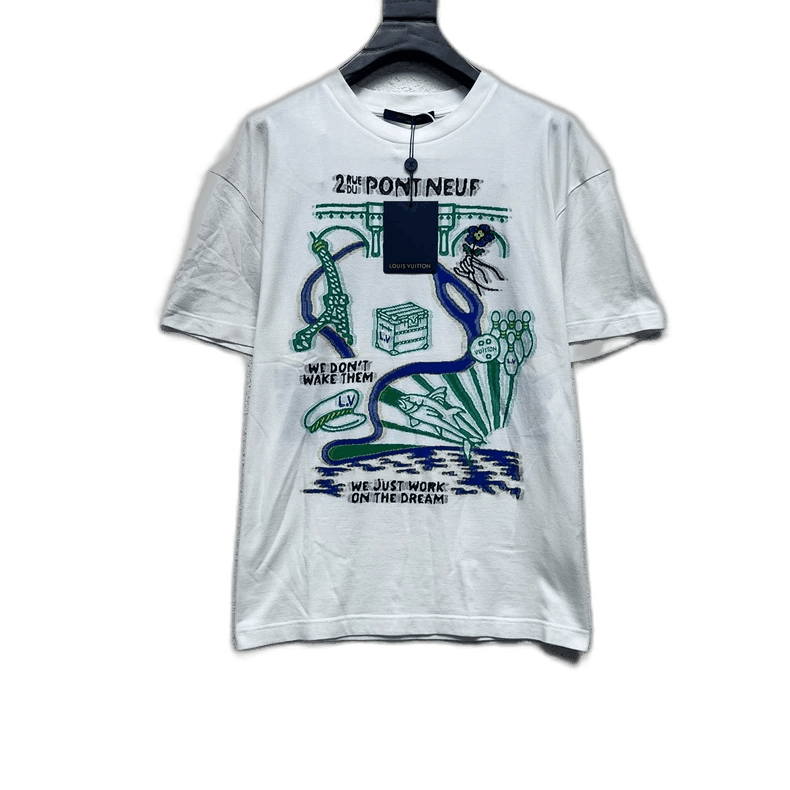 Louis Vuitton Louis Vuitton SS24 Pharrell Eiffel Tower Tee - dmc Size M / US 6-8 / IT 42-44 - 1 Thumbnail