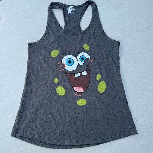 Nickelodeon NEW SPONGEBOB SQUAREPANTS GRAY TANK TOP SZ 2XL Size XXL / US 16-18 / IT 52-54 - 1 Thumbnail