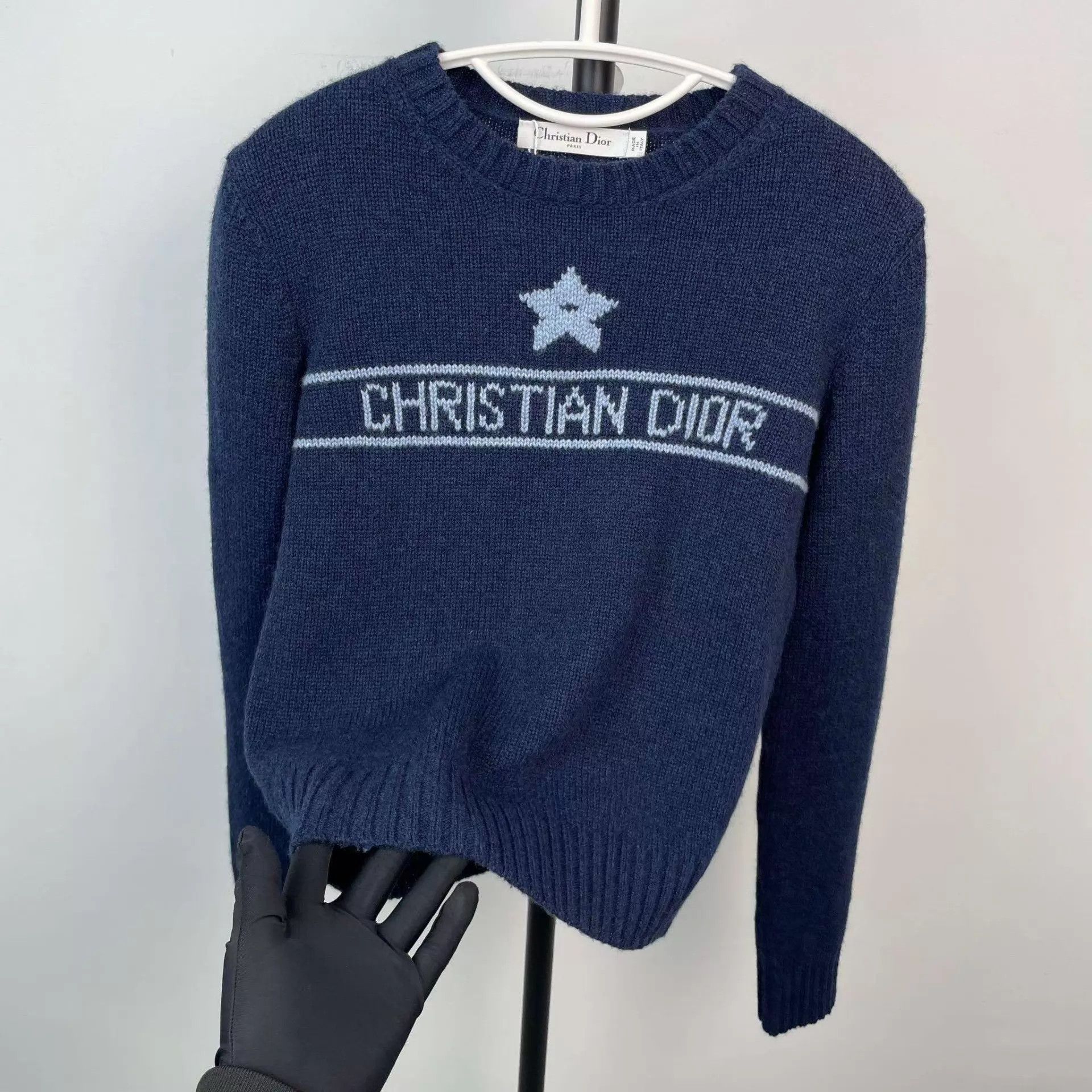 Dior Dior Knit Star Sweater Blue 165 Size XS / US 0-2 / IT 36-38 - 9 Thumbnail
