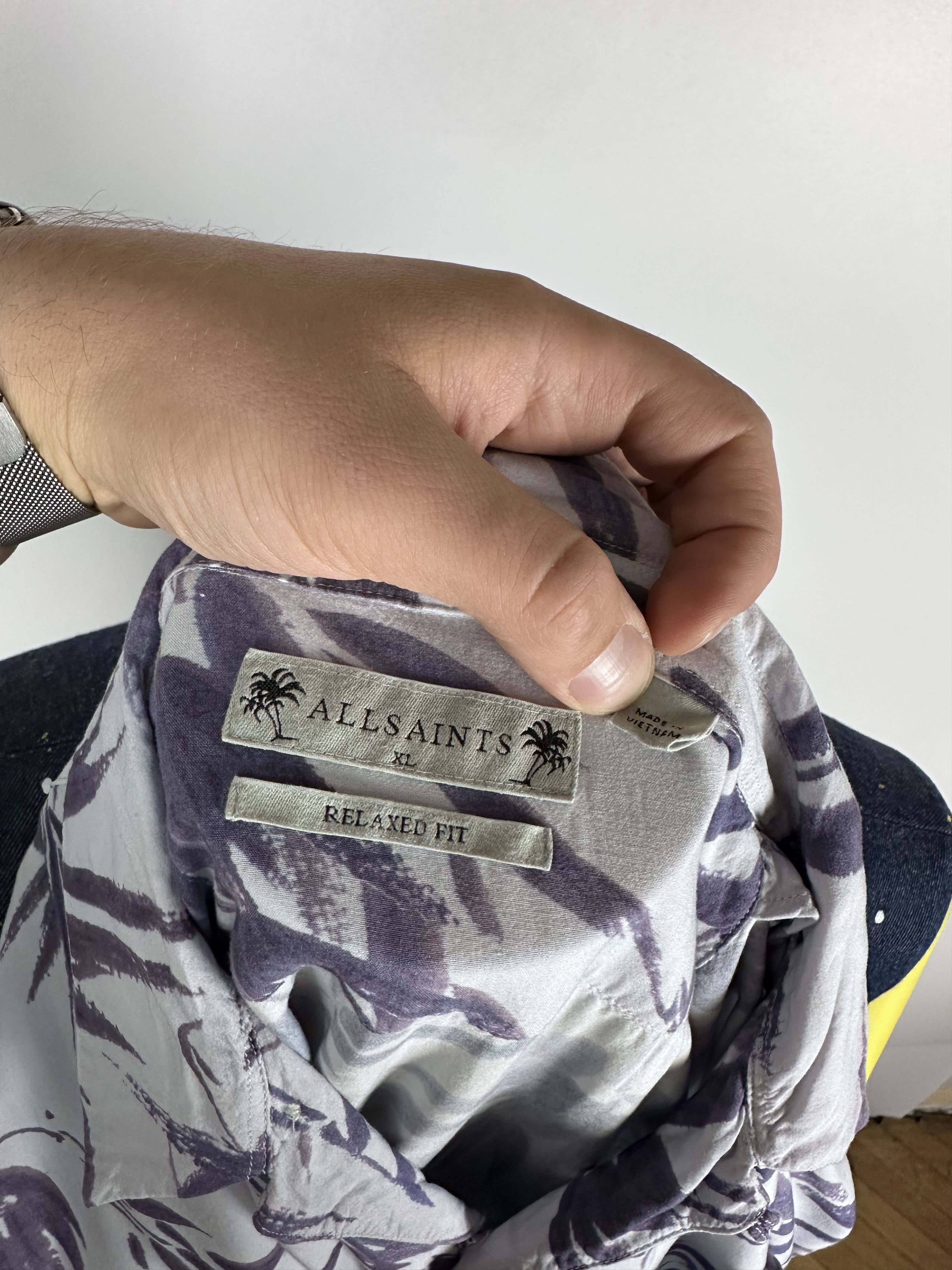 Allsaints Allsaints Bambusa Short Sleeve Button-Up Camp Shirt Size XL Size US XL / EU 56 / 4 - 8 Thumbnail