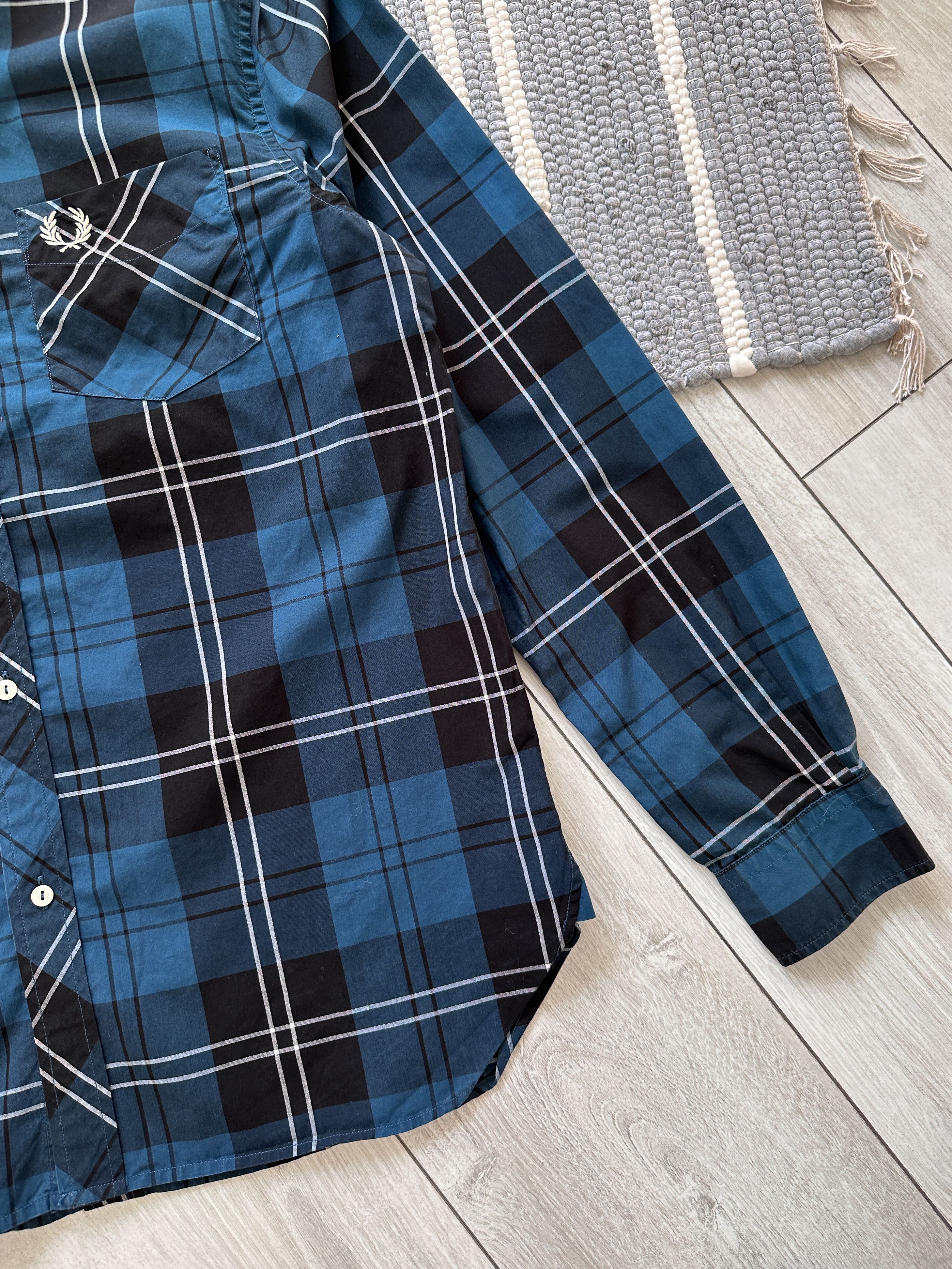 Fred Perry Fred Perry Blue Black Check Shirt Size US M / EU 48-50 / 2 - 5 Thumbnail