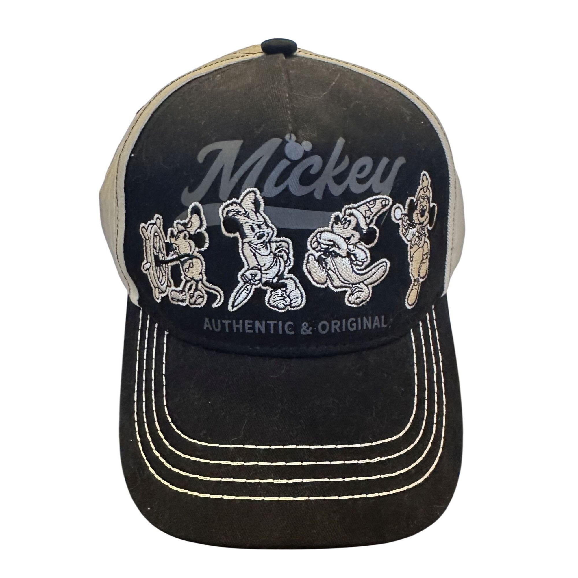 Disney Vtg Disney Mickey Mouse ''Through the Years'' Adjustable Buc Size ONE SIZE - 1 Thumbnail