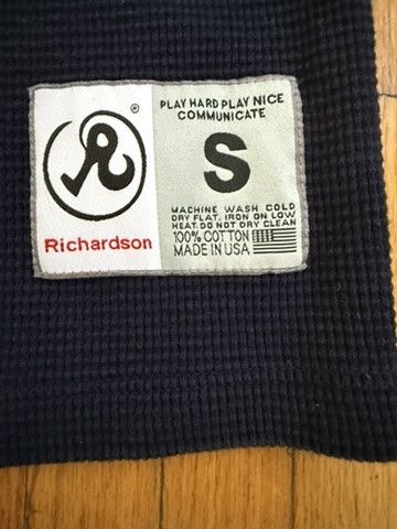 Richardson Richardson Waffle Knit Thermal Long Sleeve – Navy- Size S Size US S / EU 44-46 / 1 - 2 Thumbnail