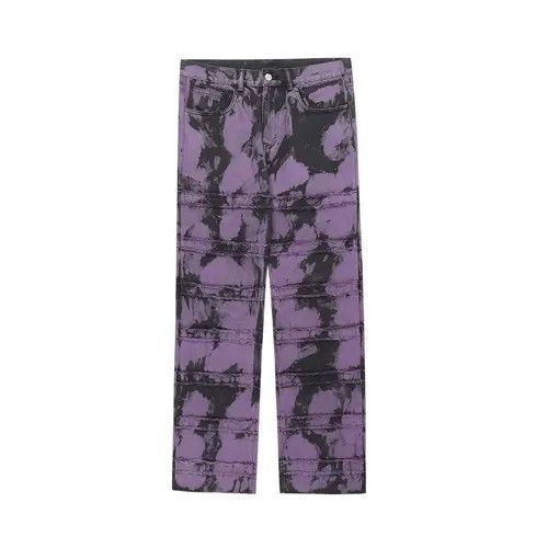 pattern tie dye jeans