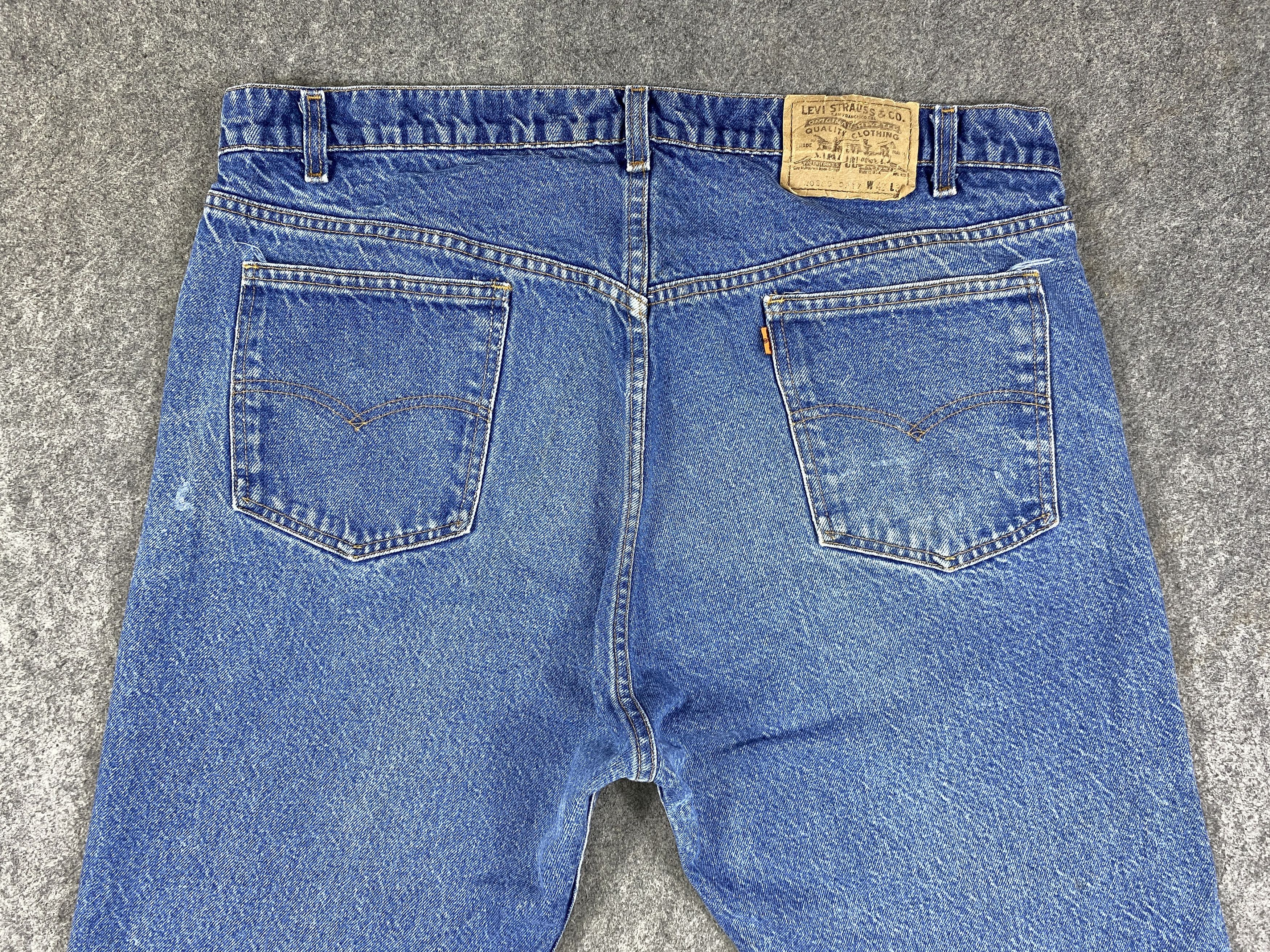 Vintage Blue Vintage Levi's Orange Tab Jeans 40x29 Denim -JN2281 Size US 40 / EU 56 - 4 Thumbnail