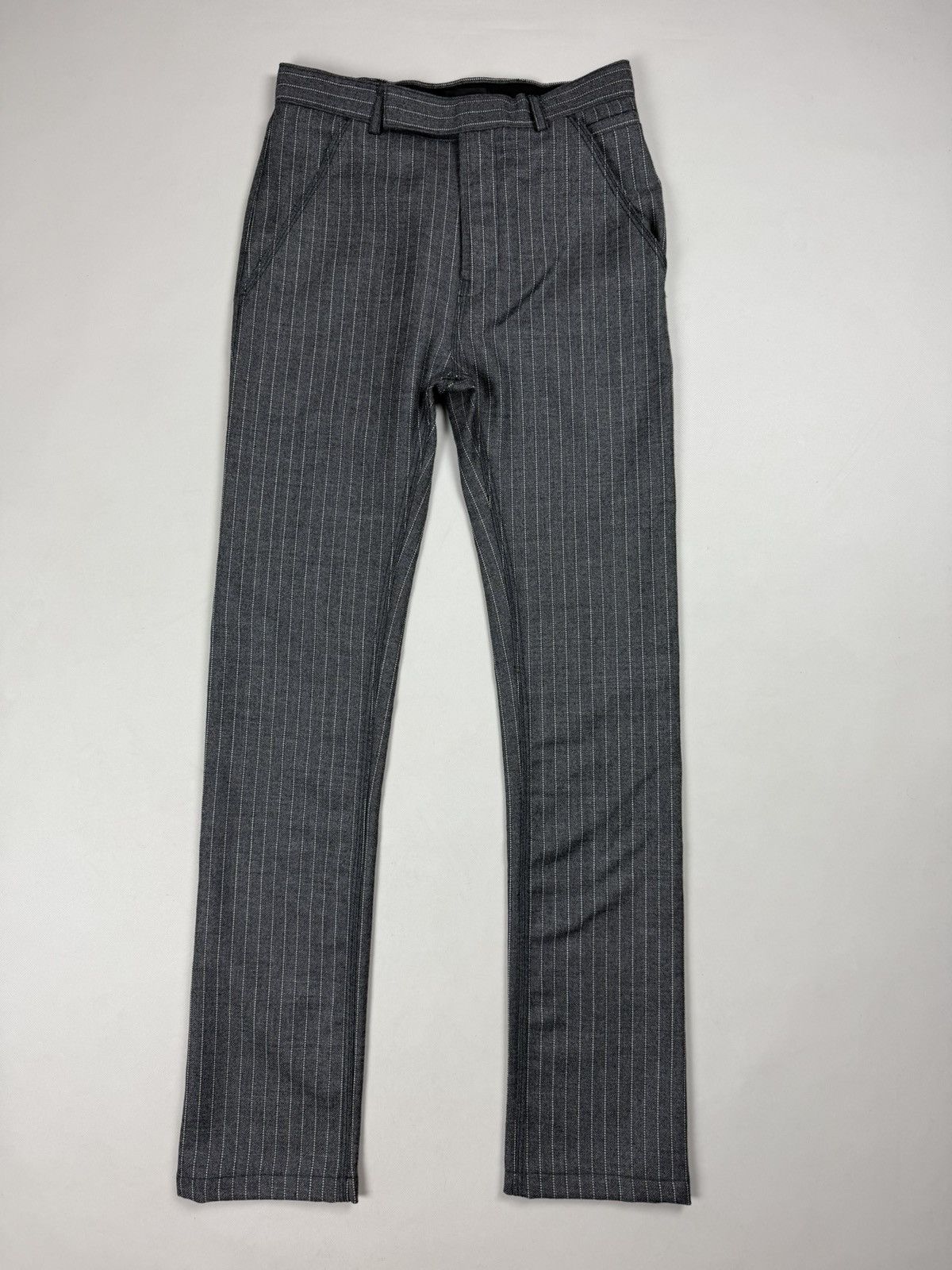 Haider Ackermann Haider Ackermann Ladies Striped Wool Dress Pants Trousers Size 25" / US 0 / IT 36 - 1 Thumbnail