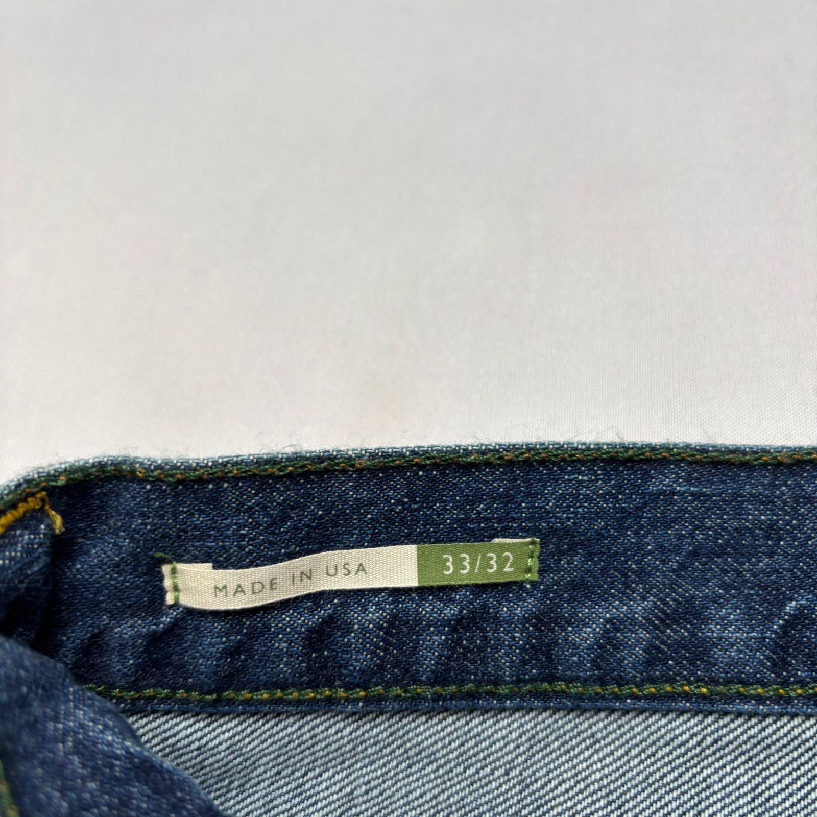 Sid Mashburn $325 Sid Mashburn Japanese Selvedge Deep Indigo Jeans 33x32 Size US 33 - 6 Thumbnail
