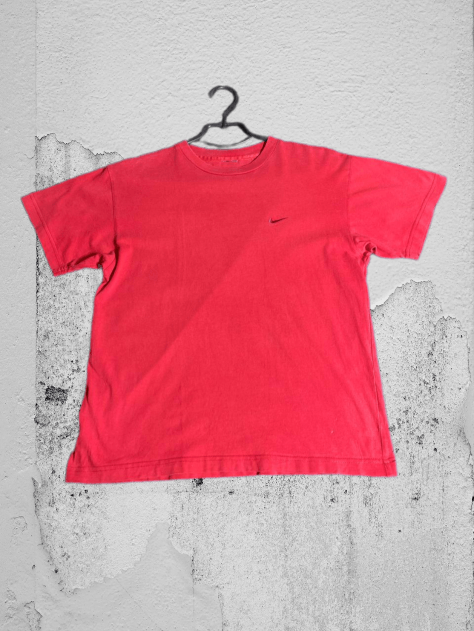 Nike × Vintage 90s Nike Central Swoosh Vintage Y2K Oversized Retro T-Shirt Size US M / EU 48-50 / 2 - 1 Thumbnail