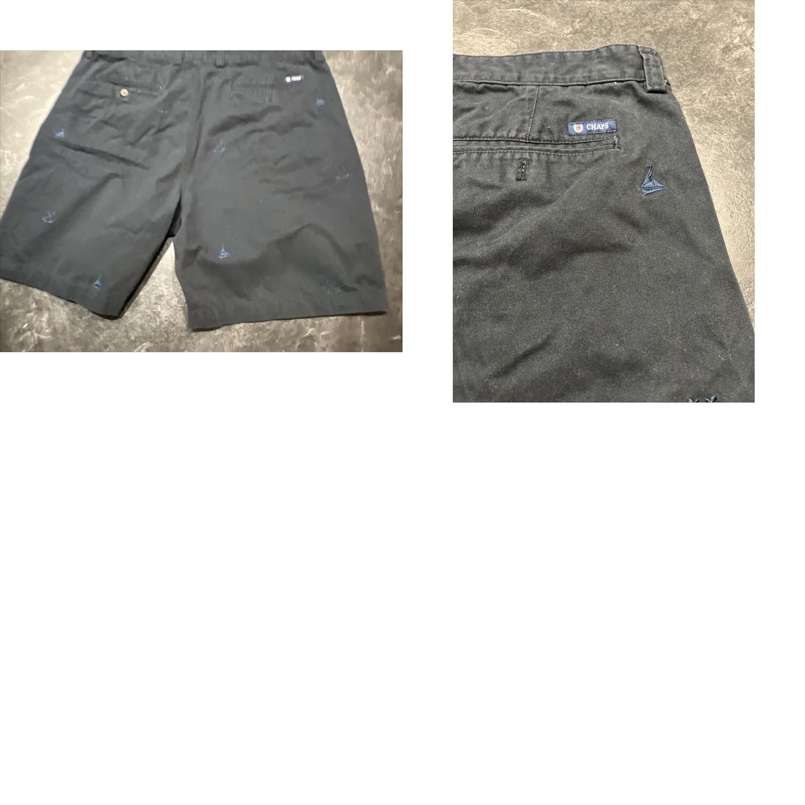 Chaps VINTAGE Chaps Mens Chino Shorts Sailboat Anchors Navy Blue Size 40 Cotton Stretch Size US 40 / EU 56 - 8 Thumbnail