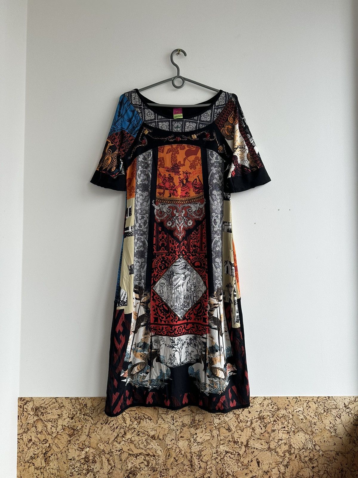 Vintage SAVE THE QUEEN MESH FLORAL DRESS MAXI NYLON ABSTRACT SIZE XL Size XL / US 12-14 / IT 48-50 - 1 Thumbnail
