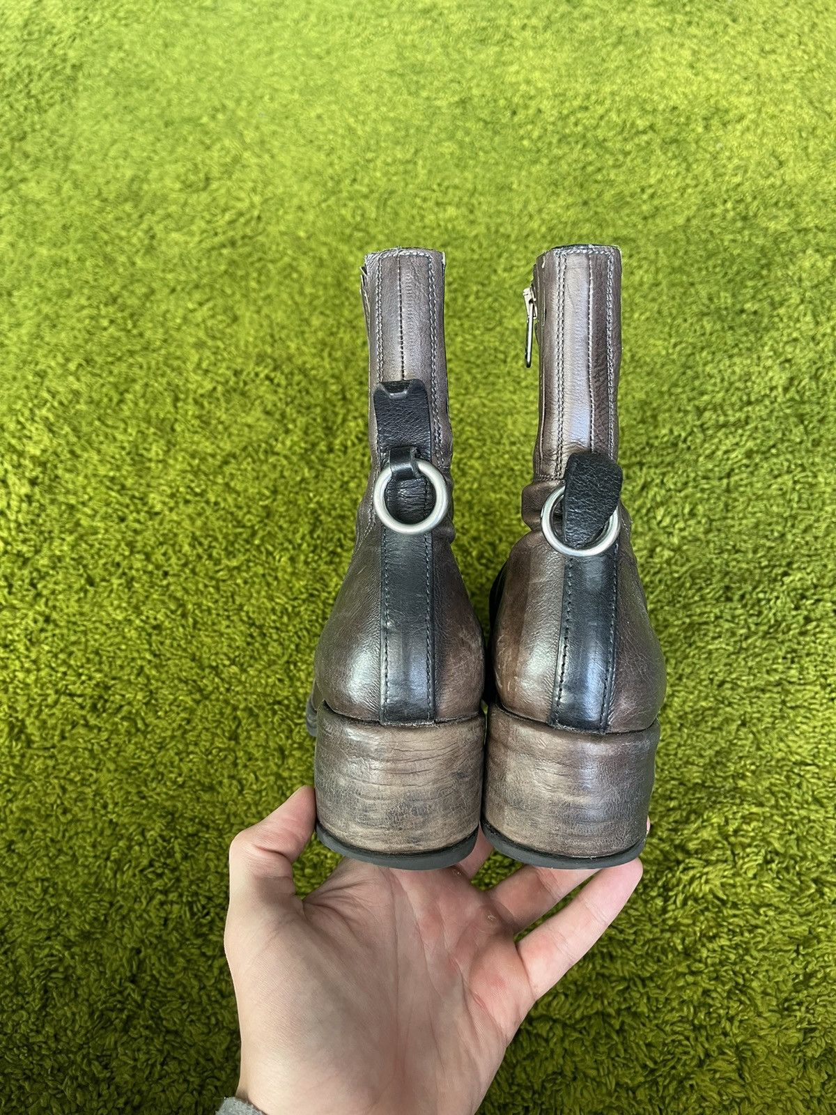 A.S.98 × Cowboy Equipment Airsteps A.S. 98 avant garde western cowboy boots leather Size US 8 / IT 38 - 4 Thumbnail