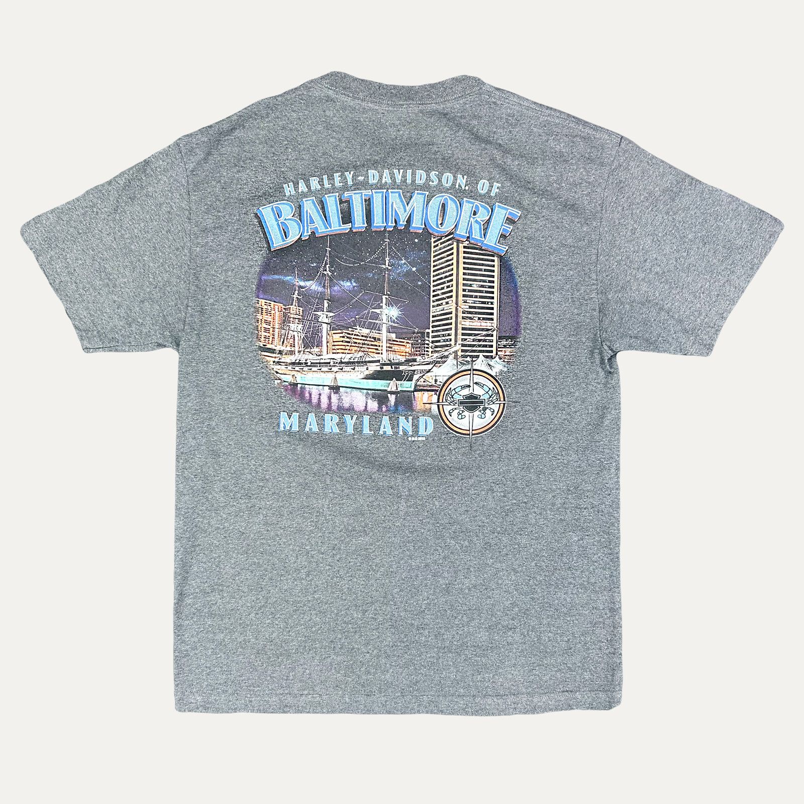 Vintage Harley Davidson Baltimore Graphic T-Shirt Size US L / EU 52-54 / 3 - 2 Thumbnail