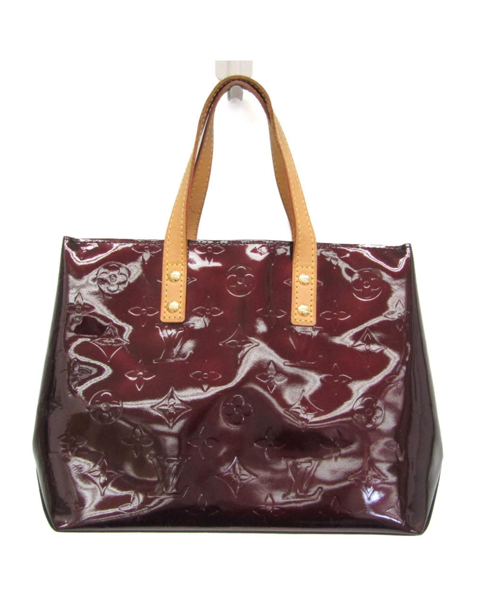 image of Louis Vuitton Elegant Vernis Handbag in Red, Women's