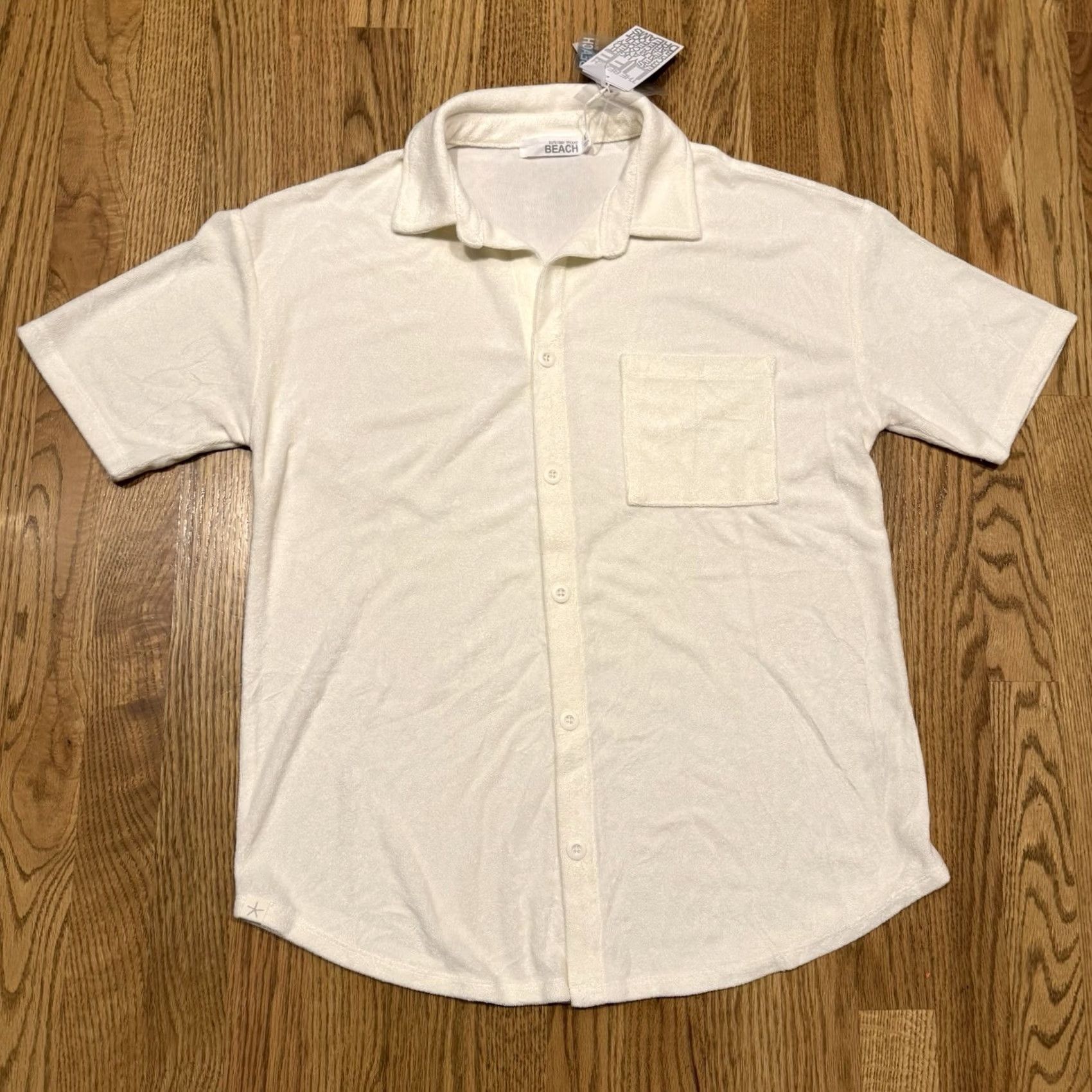 Vintage VINTAGE? No. Barefoot Dreams Shirt Shorts Set Mens S White Beach Lounge Button-Up Short Sleeve Button-Down Dream NWT Size US S / EU 44-46 / 1 - 4 Thumbnail