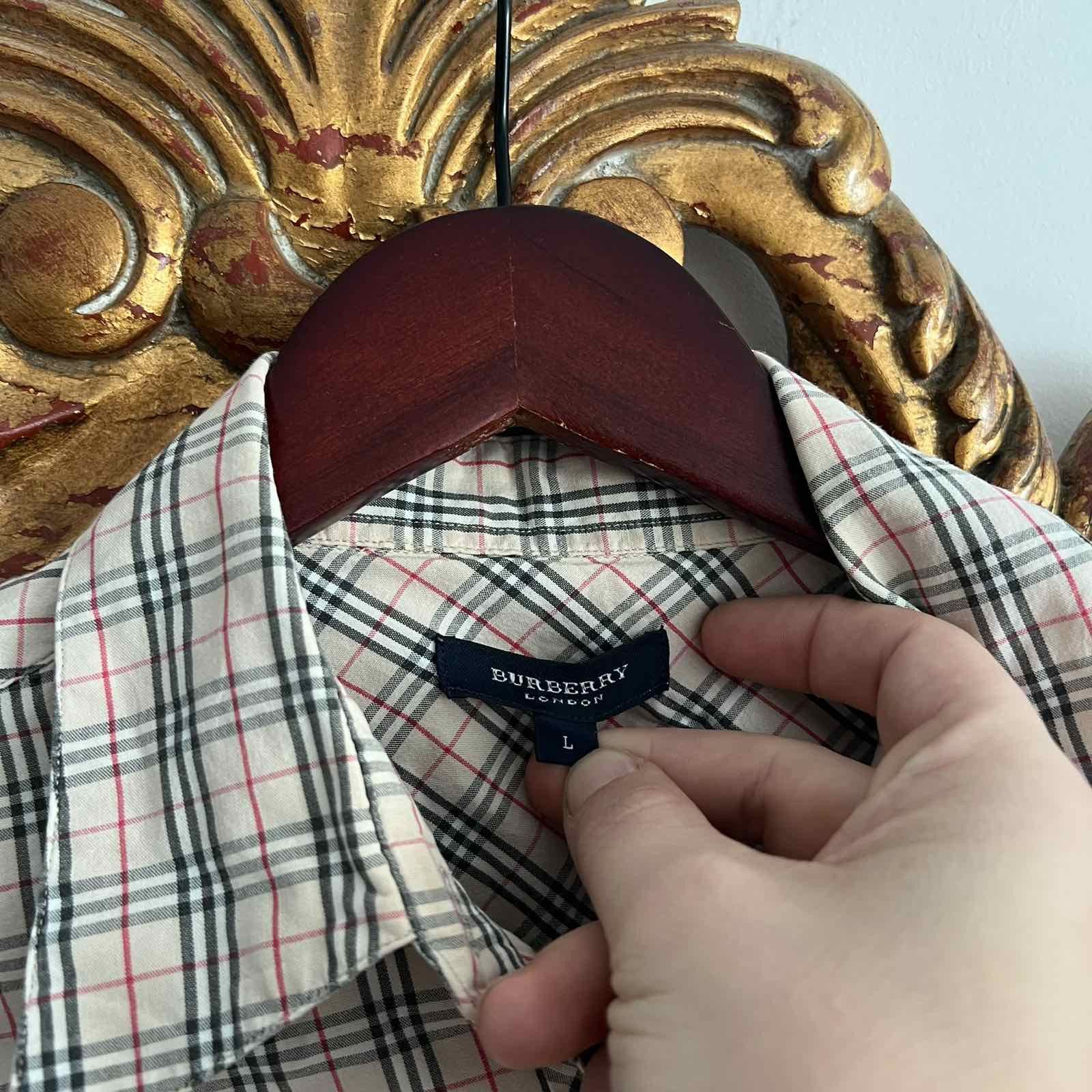 Burberry Vintage Burberry Nova Check Shirt Sz L Size L / US 10 / IT 46 - 3 Thumbnail