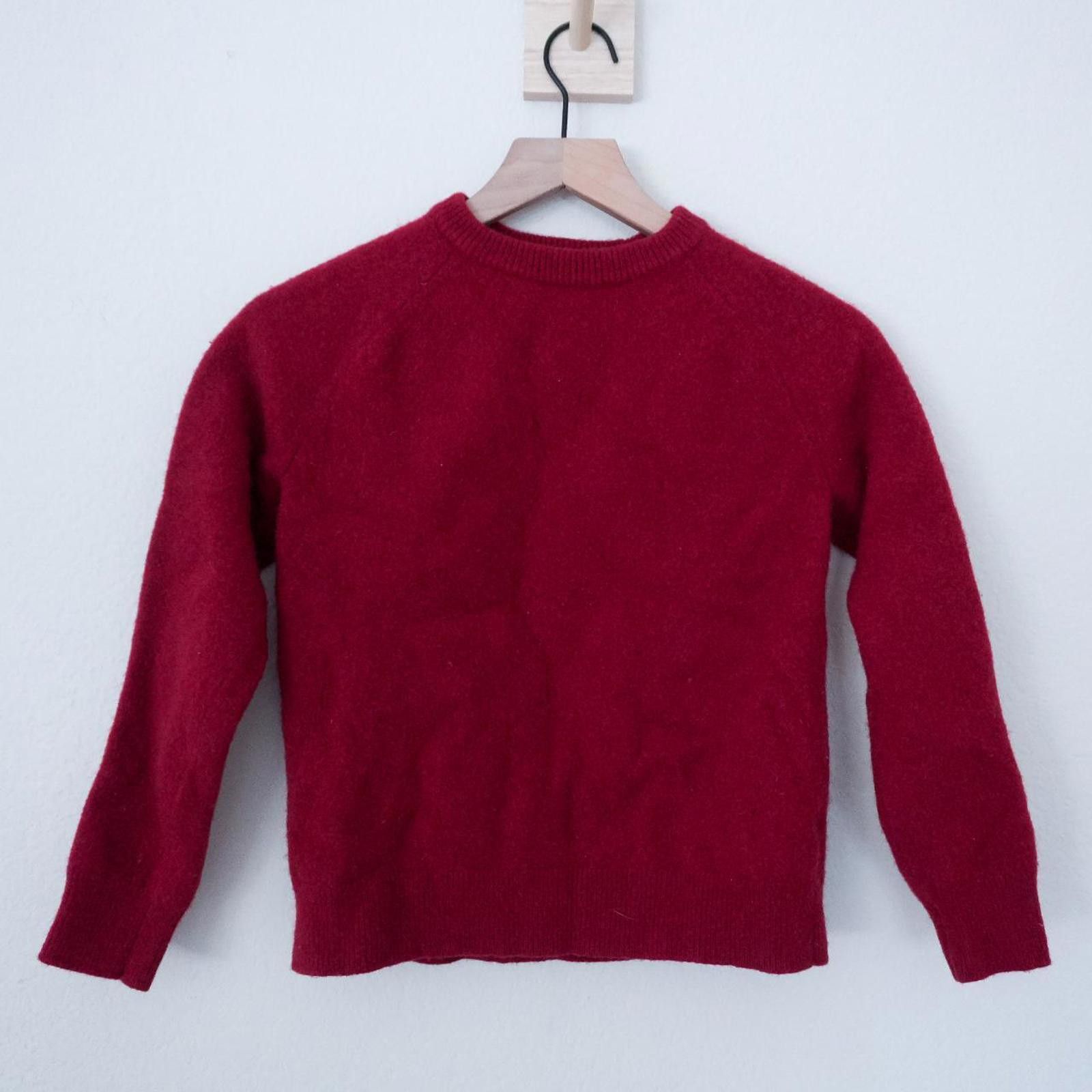 Other Goodthreads Sweater Women's M Red 100% Lambs Wool Size M / US 6-8 / IT 42-44 - 1 Thumbnail