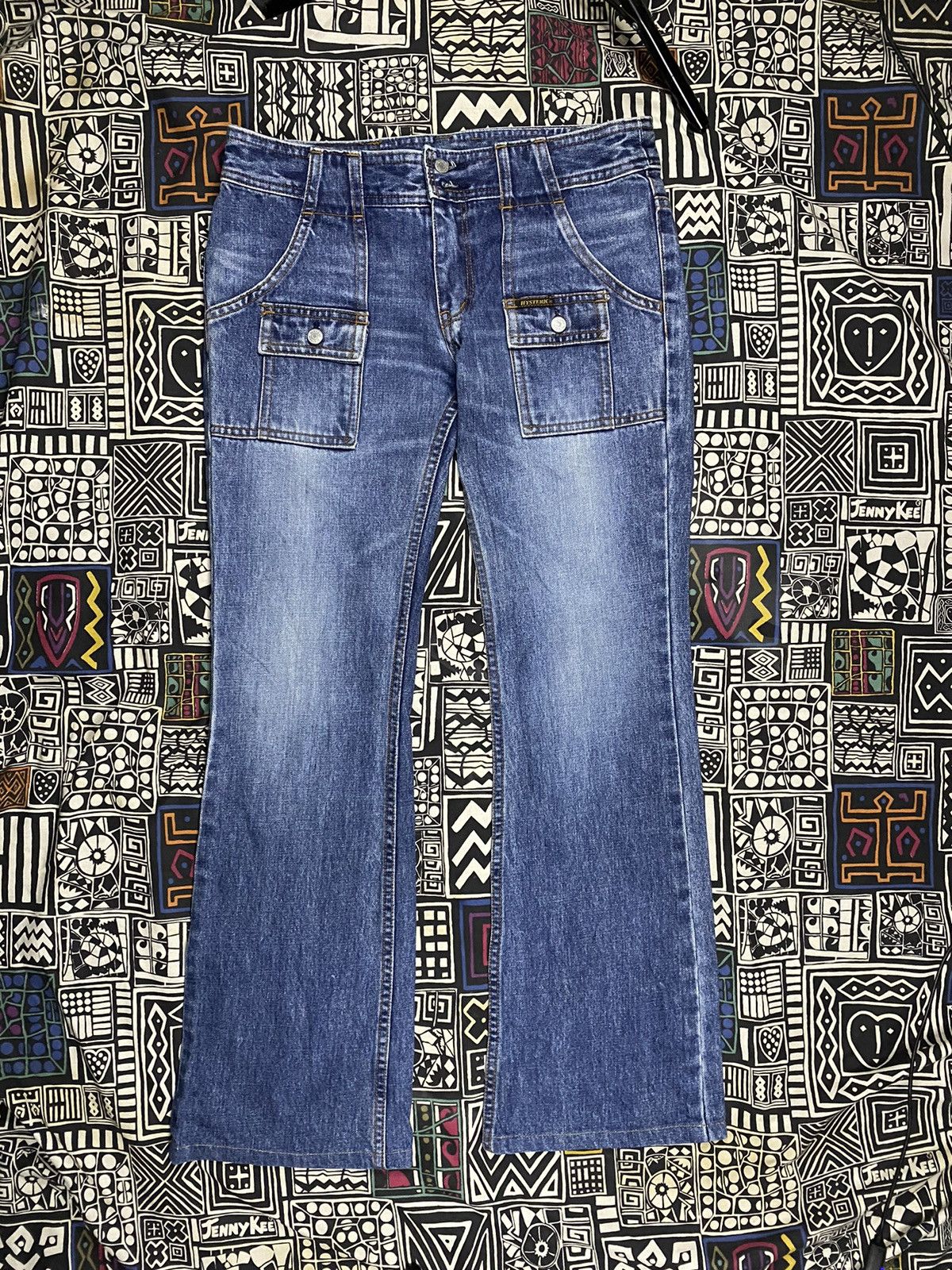 Hysteric Glamour × Japanese Brand Hysteric Glamour Kinky Flare Pocket Jeans Pants Size US 31 - 1 Thumbnail