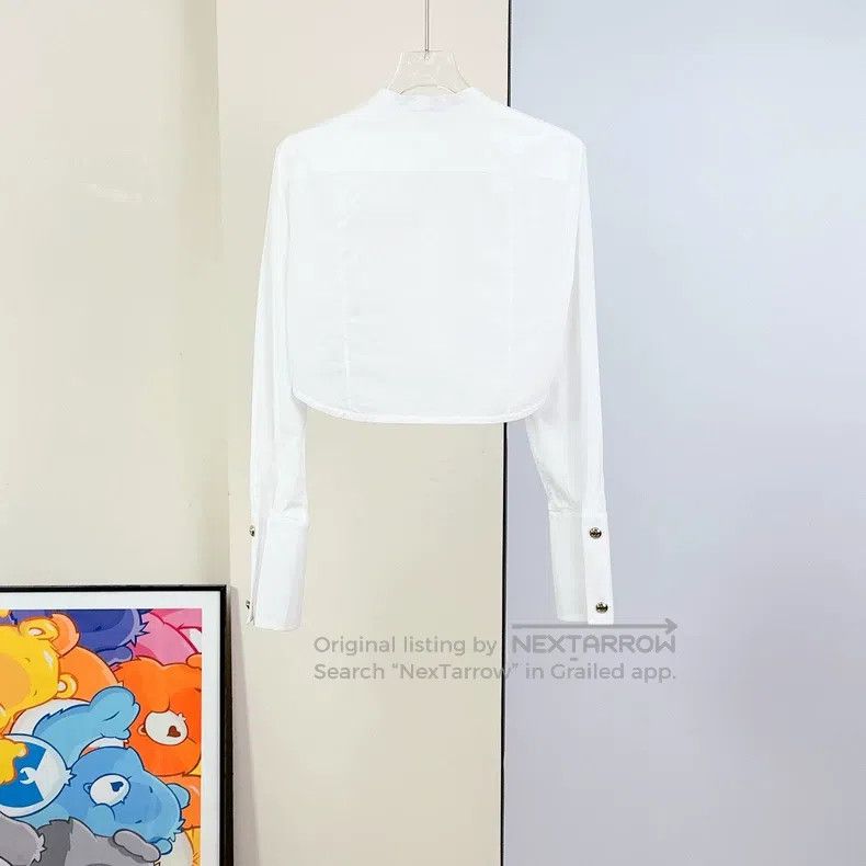 Chanel Chanel 20k equestrian series white wooden ear court shirt Size XS / US 0-2 / IT 36-38 - 3 Thumbnail