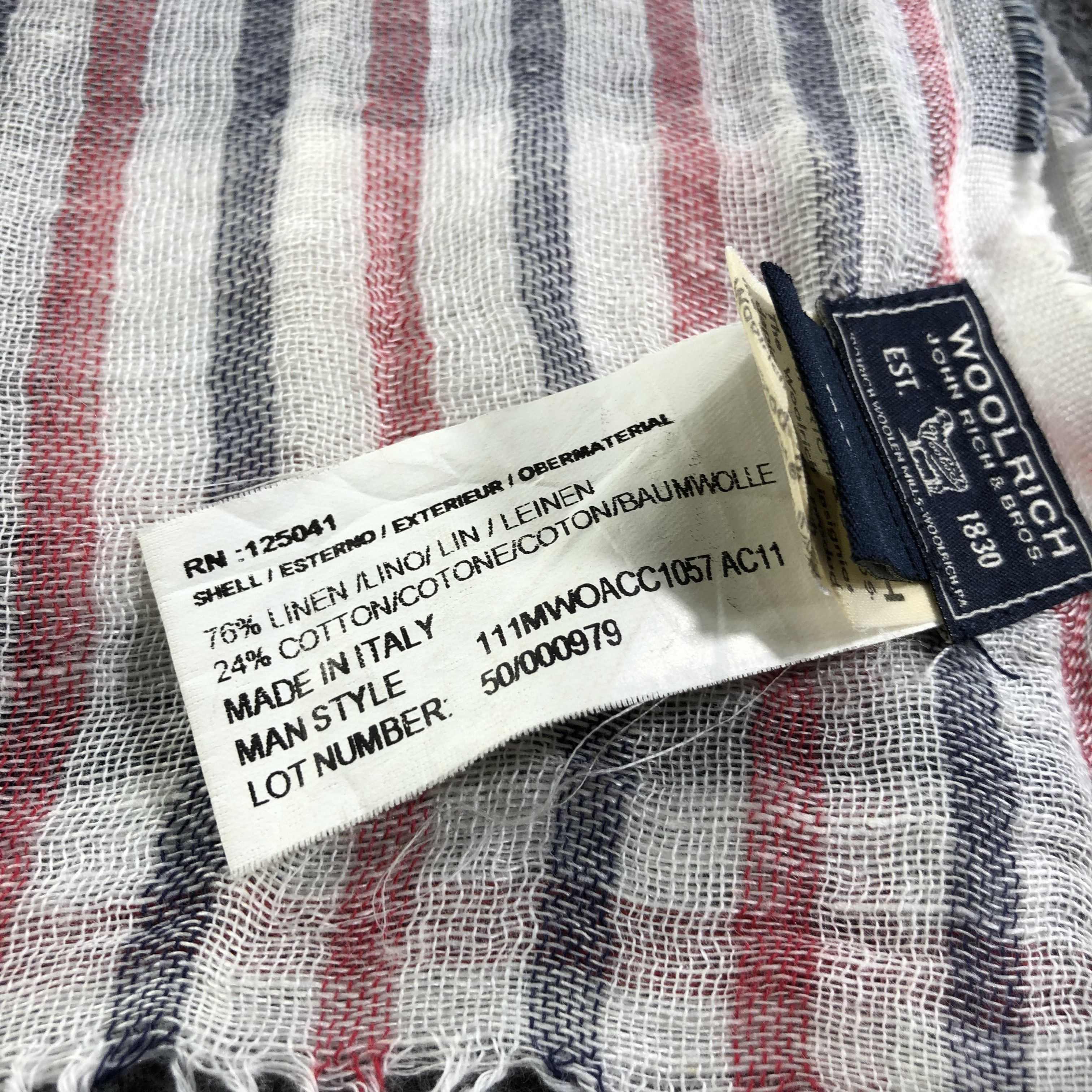 Woolrich Woolen Mills Woolrich Scarf Muffler Shawl Wrap V1212 Size ONE SIZE - 5 Thumbnail