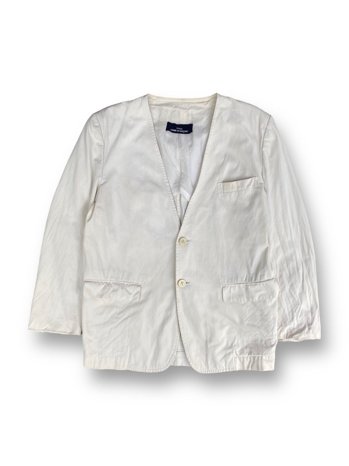 Comme des Garcons Vintage Comme Des Garçons White Blazer. #B6 Size US M / EU 48-50 / 2 - 1 Thumbnail