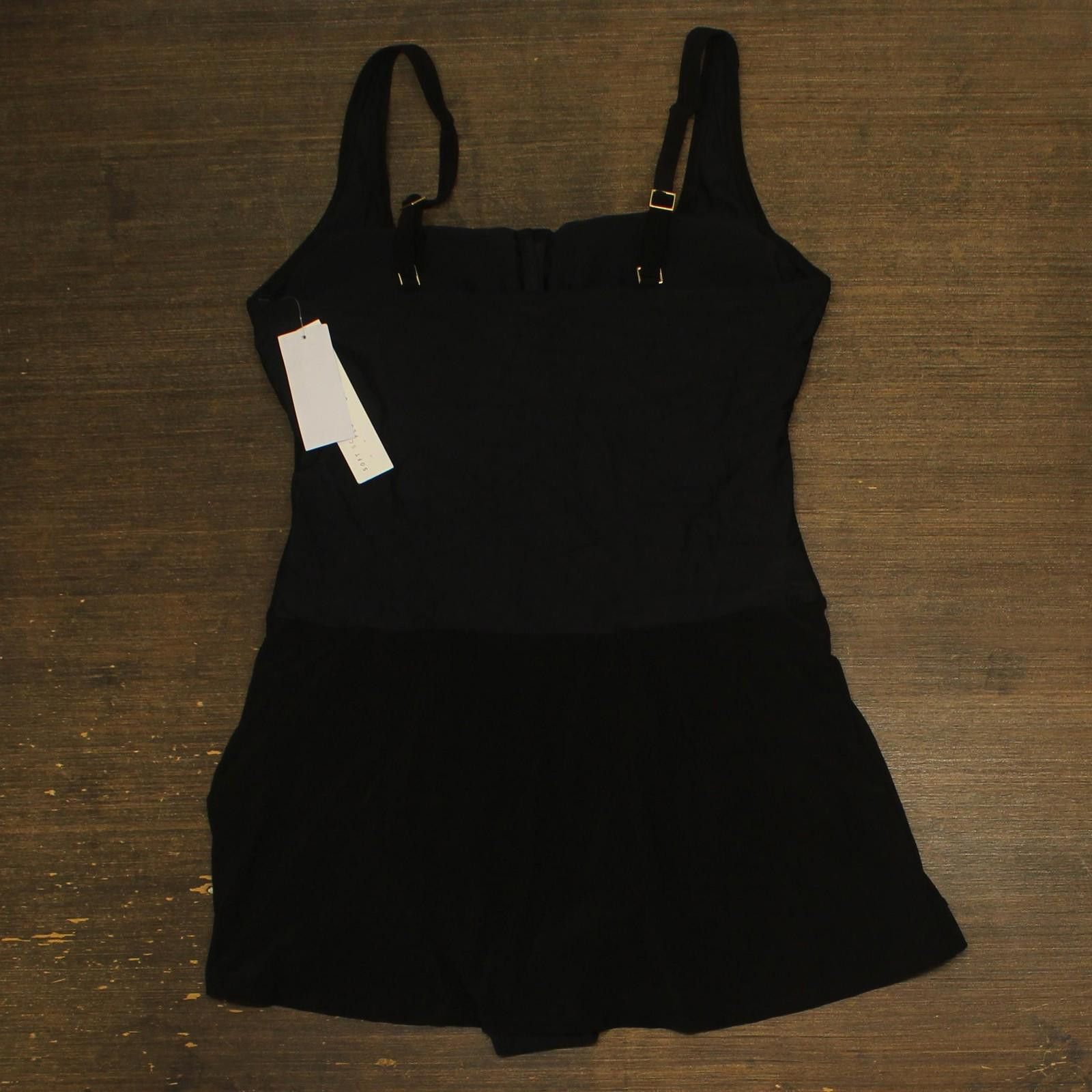 Other Nwt Beyond Control Womens Square-neck Swim Dress Black 16 Size ONE SIZE - 2 Thumbnail