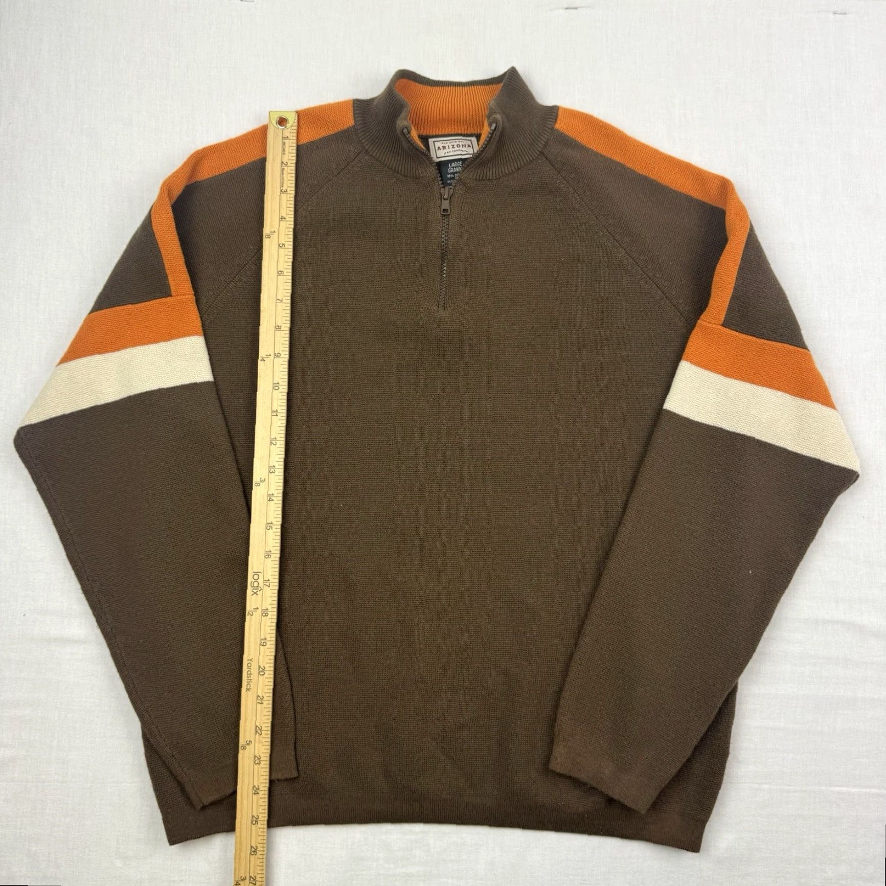 Vintage VINTAGE Arizona Jeans Company Sweater Adult Large Pullover 90s Y2K Hipster Brown Mens Size US L / EU 52-54 / 3 - 3 Thumbnail