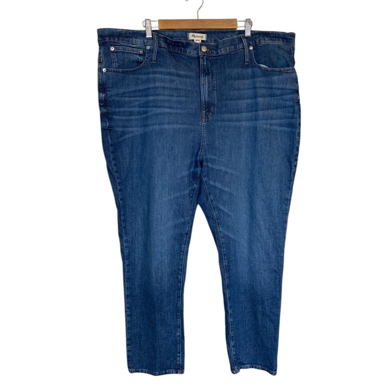 Madewell Madewell Jeans Women 37 Blue Denim High Rise Slim Boyfriend Size 37" - 1 Thumbnail