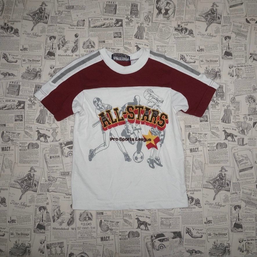 Vintage 4 - Vintage Y2K all stars pro sports league embroider tshirt Size US XXS / EU 40 - 1 Thumbnail
