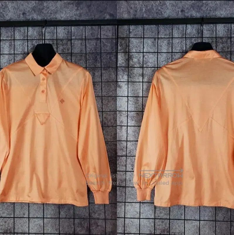 Dior Dior Orange Cotton Logo Embroidered Long Sleeve Shirt . Size S / US 4 / IT 40 - 3 Thumbnail