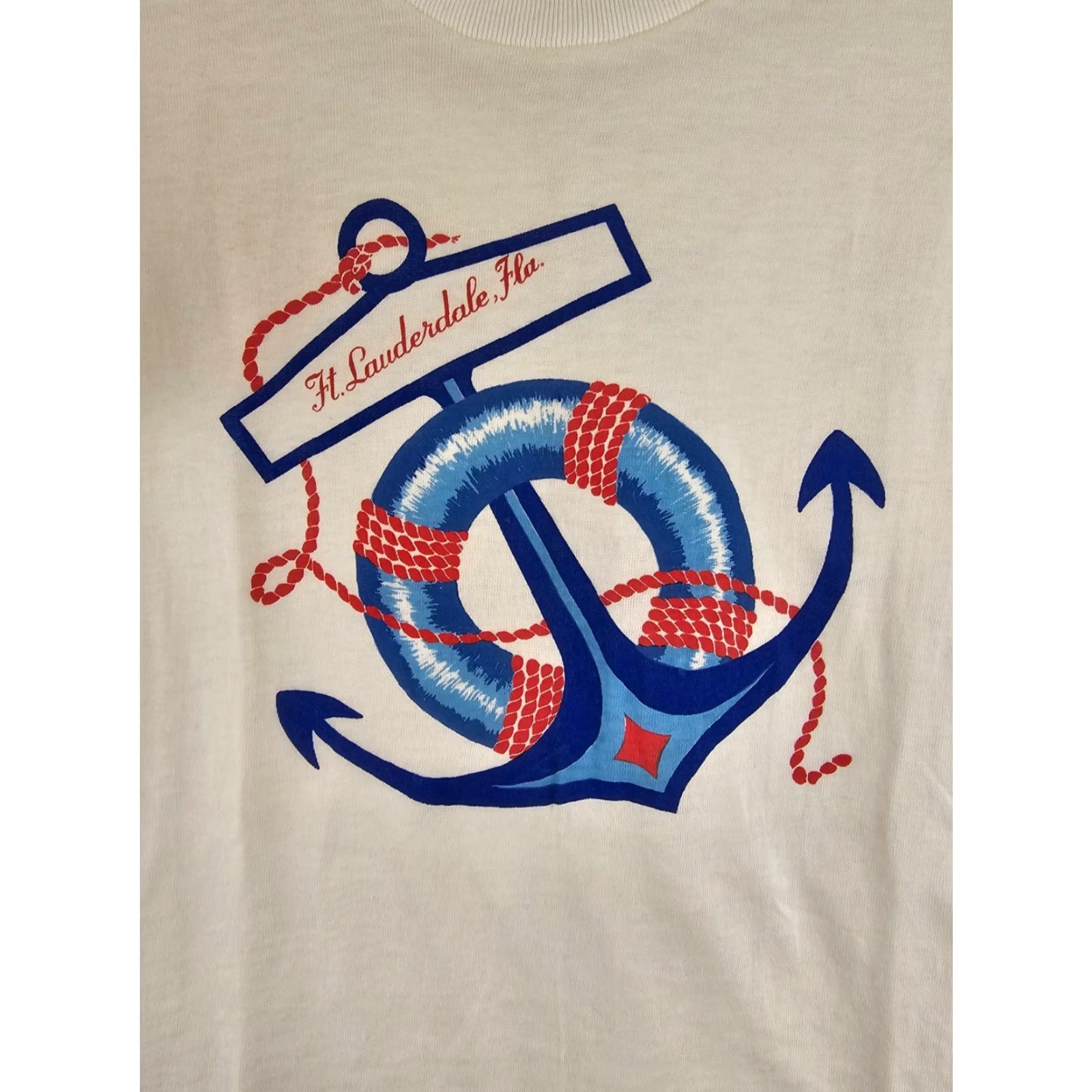 Vintage RODIX OF MIAMI T-Shirt MEN Cotton Short Sleeve Round Neck White XL Labeled NWT Vintage Size US L / EU 52-54 / 3 - 2 Thumbnail