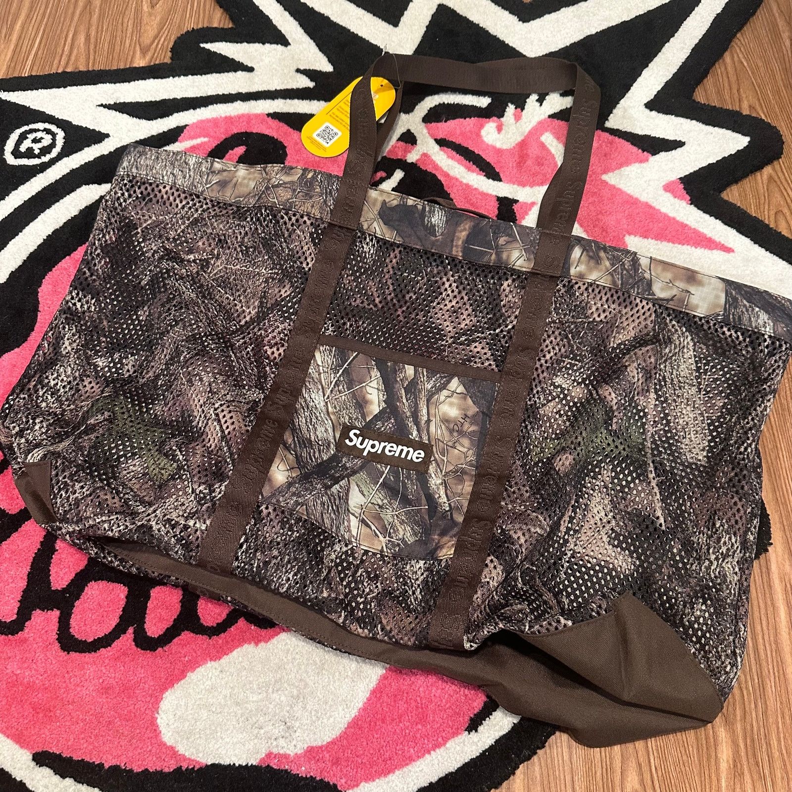 【新品未使用】Supreme Mesh Tote Bag Kanati Camo Supreme Supreme Mesh Tote Bag - TrueTimber Kanati Camo