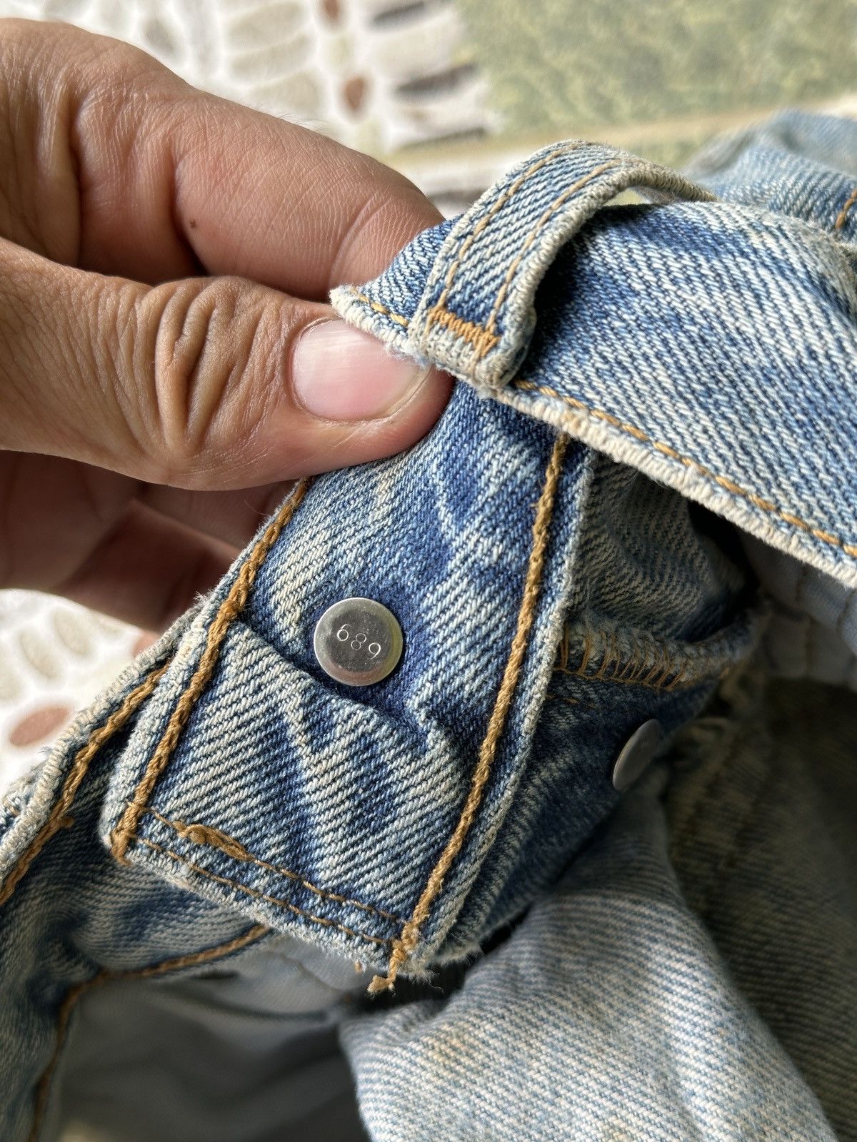 Japanese Brand Distress Denim 💥 Levis Short Distress Tsrash Denim💥 Size US 30 / EU 46 - 5 Thumbnail