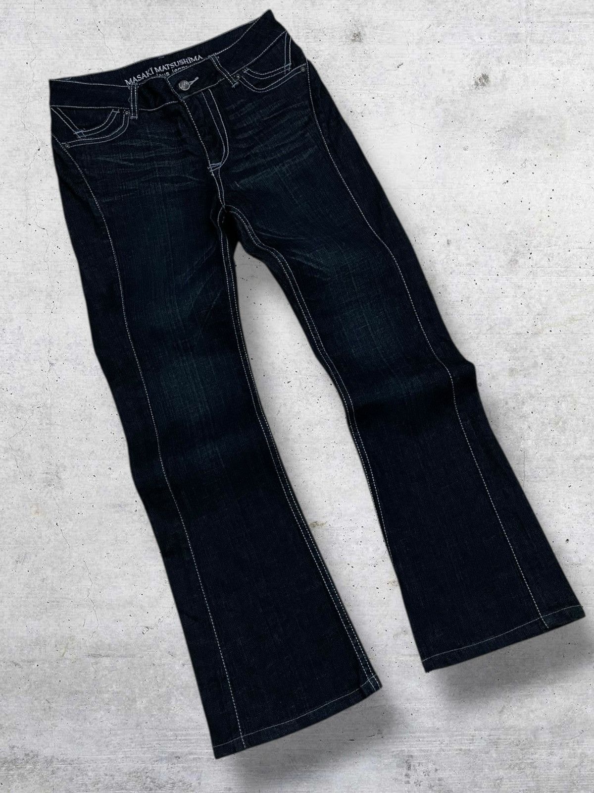 Masaki Matsushima MASAKI MATSUHIMA JAPAN DESIGNER 1990S ICONIC FLARED DENIM Size US 28 / EU 44 - 2 Thumbnail