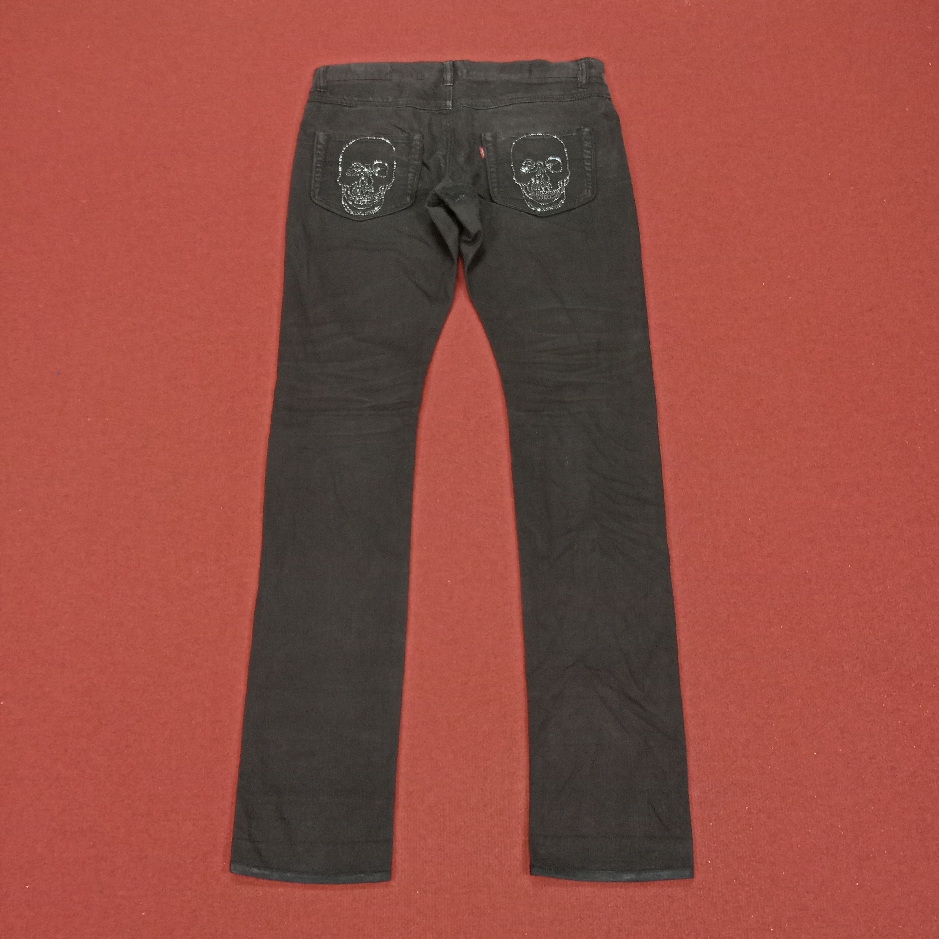 Andy Warhol × Levi's × Vintage Andy Warhol X Levis Jeans Skull Design Rock Punk Style Size US 35 - 1 Thumbnail