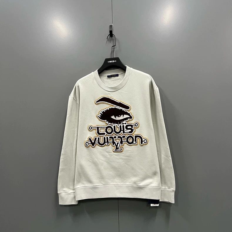 Louis Vuitton Louis Vuitton Brand logo embroidered pullover sweatshirt 25 Size US XL / EU 56 / 4 - 1 Thumbnail