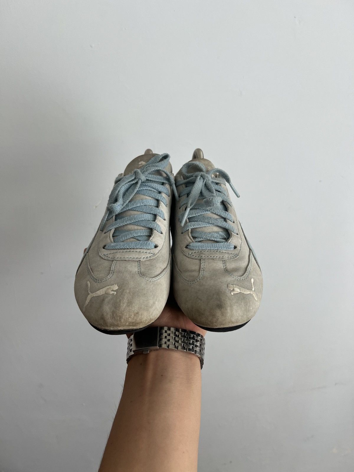 Puma Y2K Vintage Puma Speedcat Low Top Leather Studded Sneakers Size US 7 / IT 37 - 2 Thumbnail