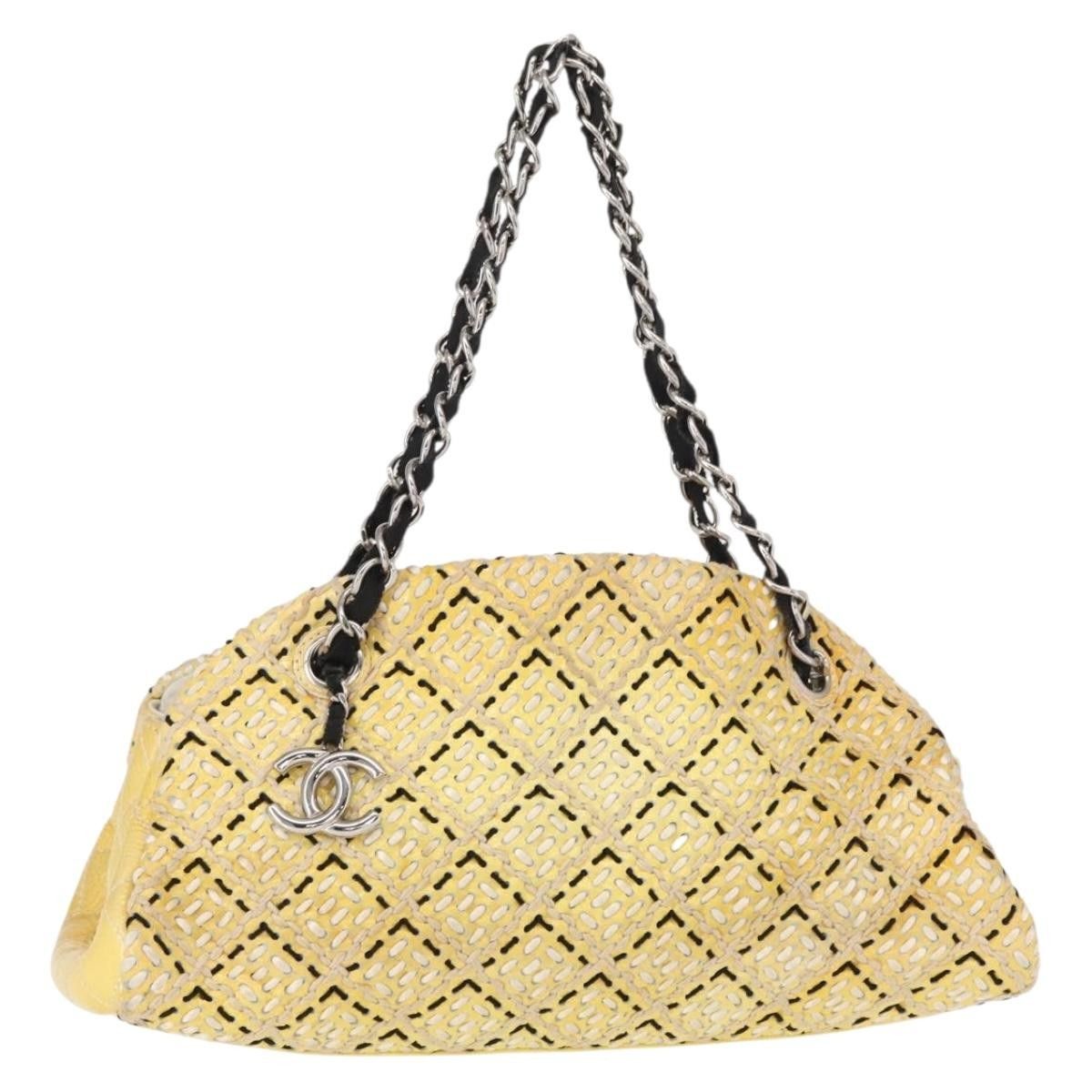 Chanel Chanel Just Mademoiselle Bag Woven Stitch Patent Size ONE SIZE - 1 Thumbnail