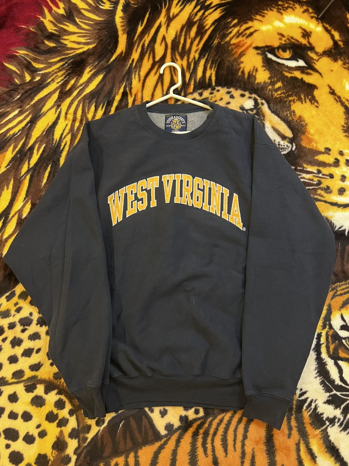 Steve And Barrys Vintage West Virginia College Sweatshirt Size US XL / EU 56 / 4 - 1 Thumbnail