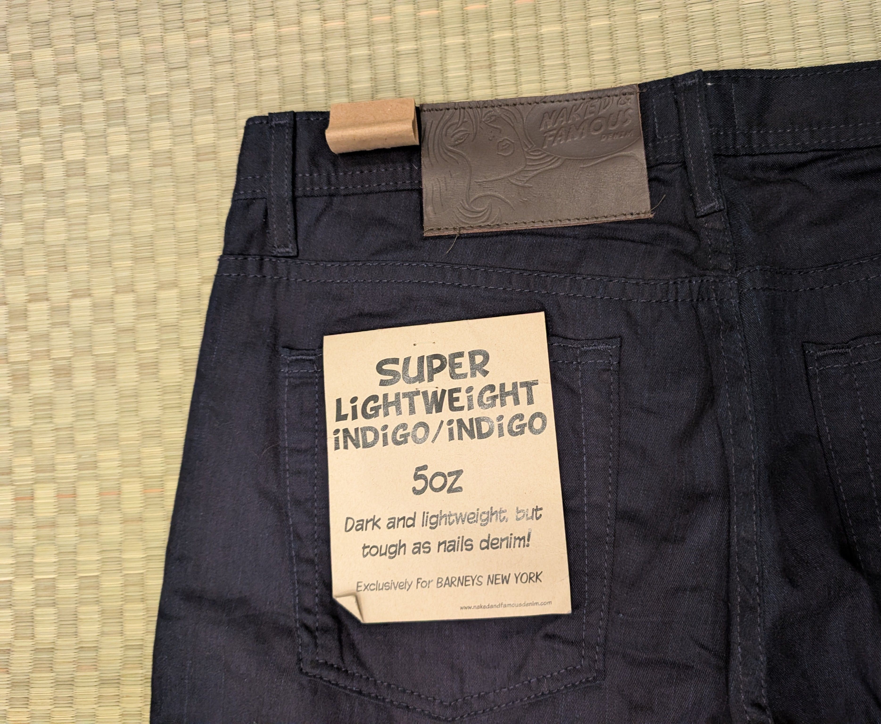 Naked & Famous LNWOT Naked & Famous Barneys Exclusive Indigo Painter Denim Size US 33 - 4 Thumbnail