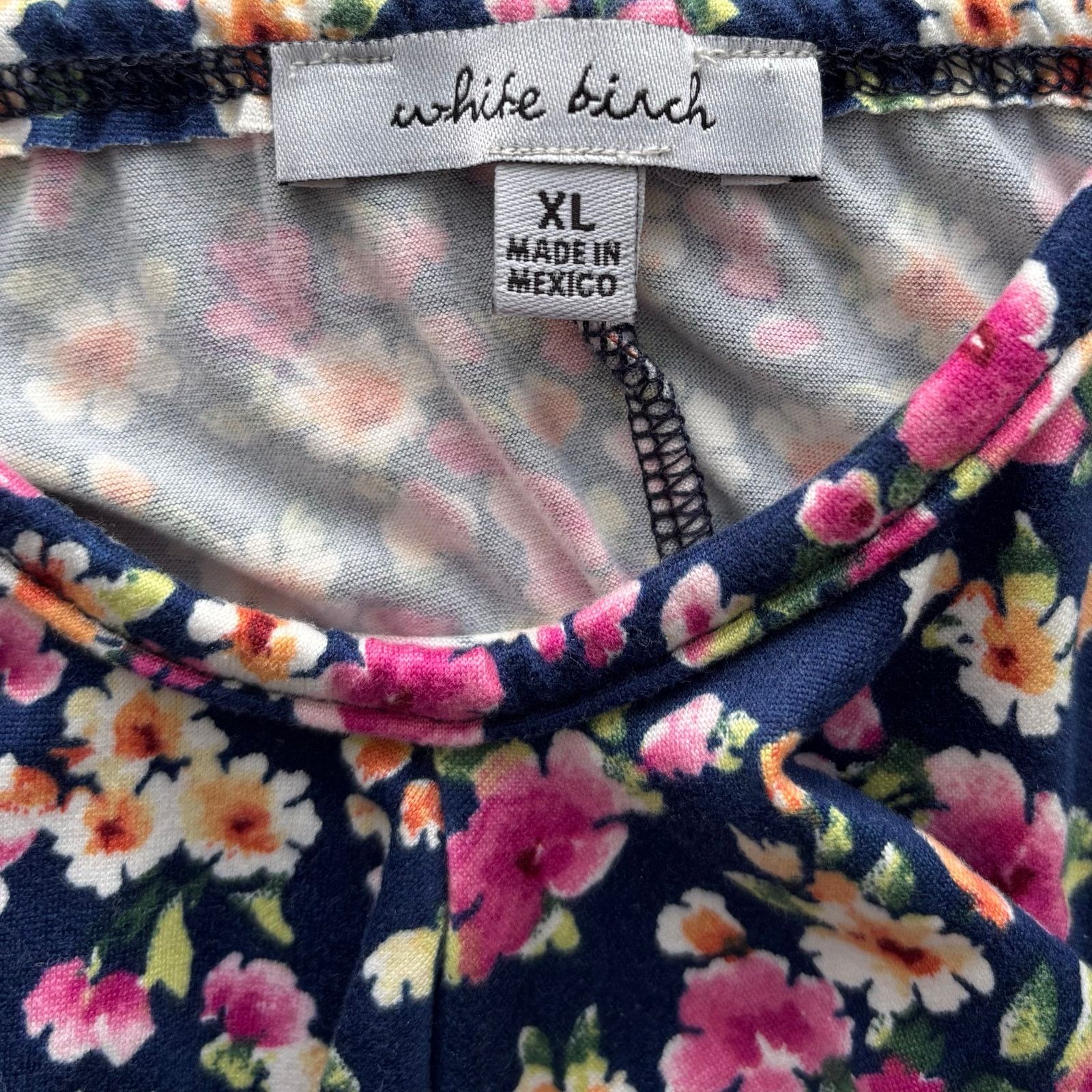 Other White Birch Navy Blue and Floral Tank Top Size XL Size XL / US 12-14 / IT 48-50 - 7 Thumbnail